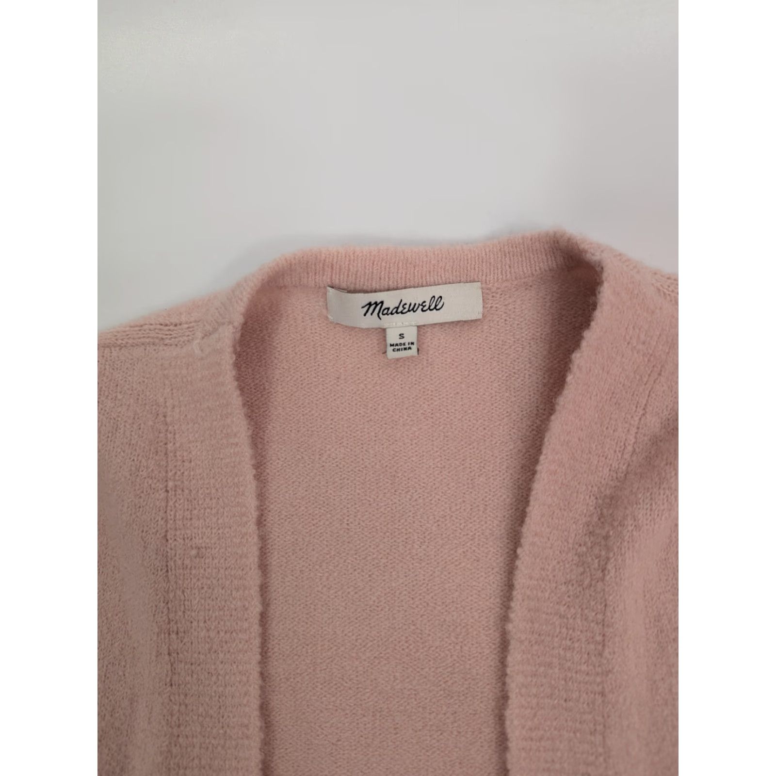 Madewell Madewell Cardigan Open Front Cozy Walker Size S Pink Merino Wool Alpaca Blend J4814 Sweater Women Size S / US 4 / IT 40 - 6 Thumbnail