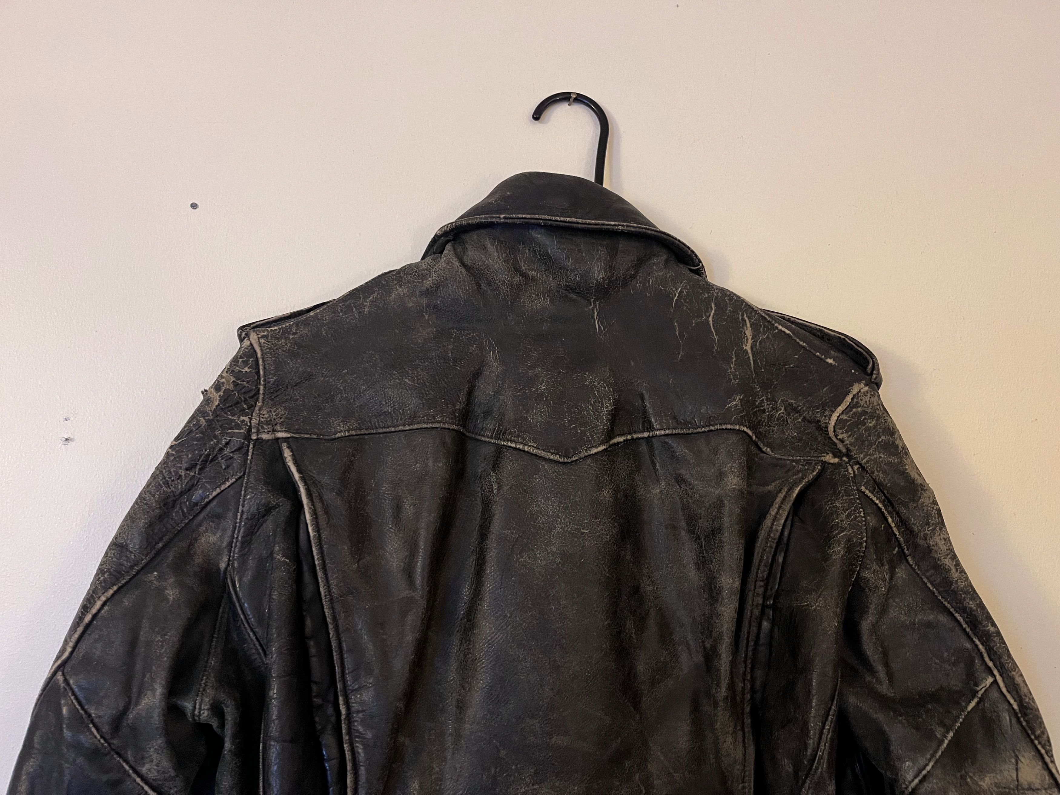 Other 1950s Hercules Steerhide D-Pocket Motorcycle Jacket Size 38 Size US M / EU 48-50 / 2 - 5 Thumbnail