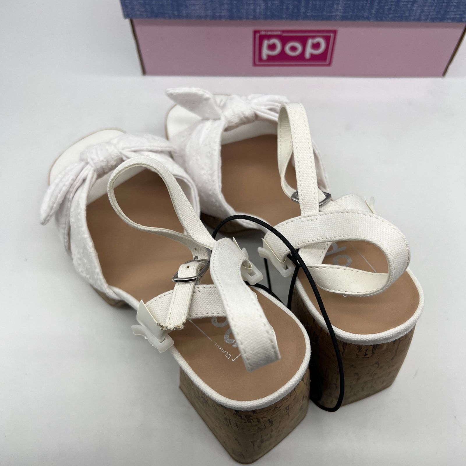 Other Pop Womens Giving Heeled Sandals White Size 11M Size US 11 / IT 41 - 5 Thumbnail