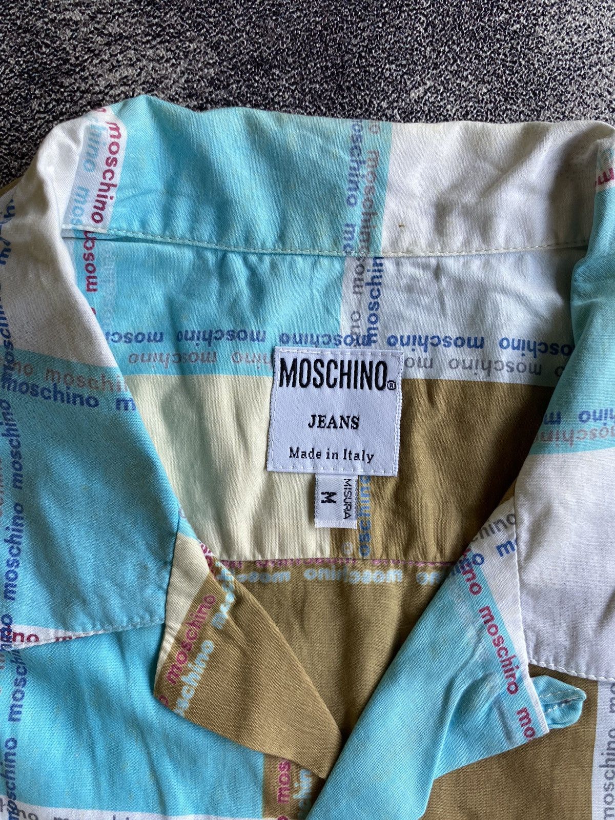 Moschino Moschino Jeans Patchwork Full Print Shirt Size US M / EU 48-50 / 2 - 3 Thumbnail