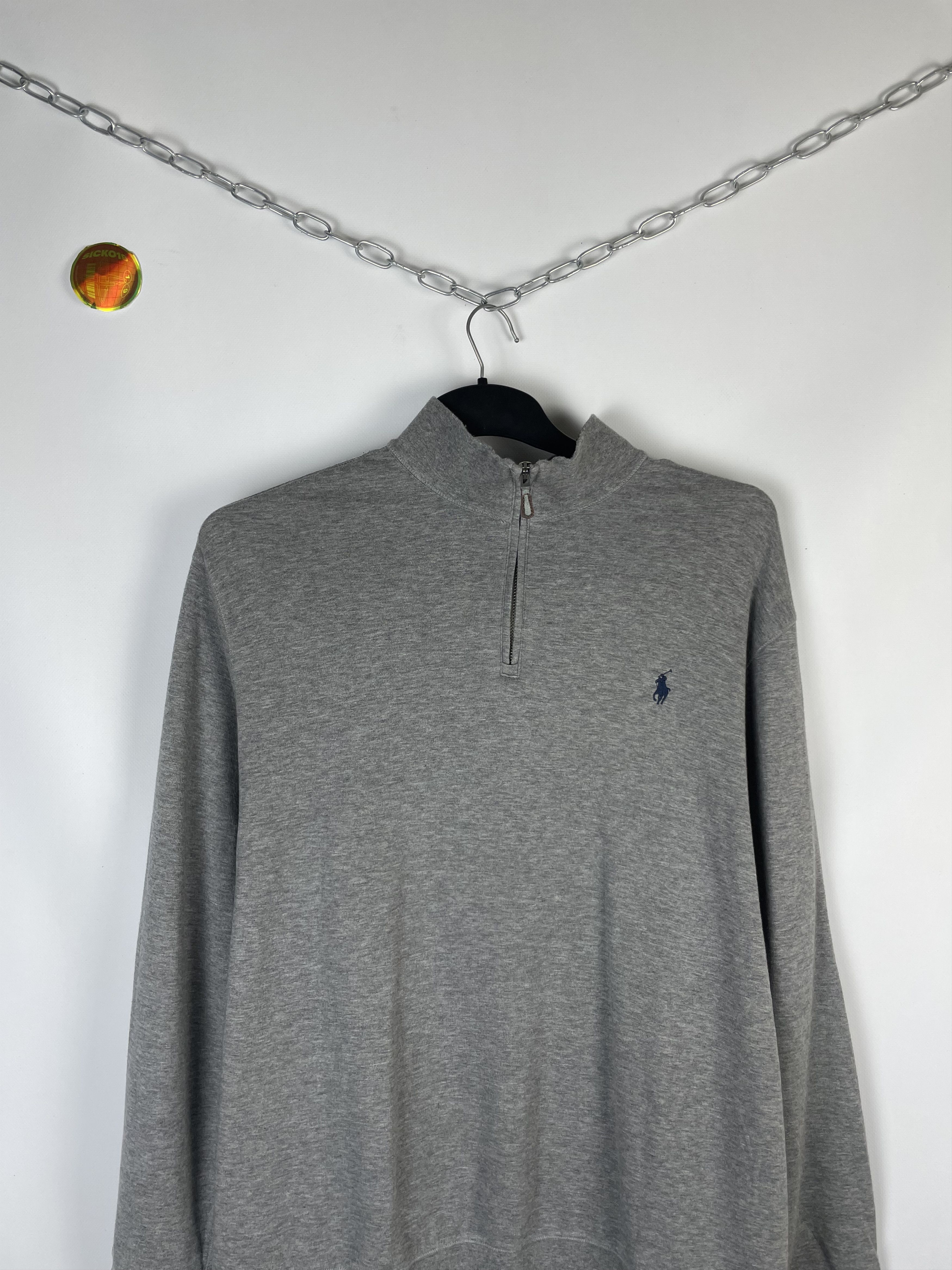 Polo Ralph Lauren × Vintage Vintage Polo Ralph Lauren Knit 1/4 Zip Sweater Size US XL / EU 56 / 4 - 3 Thumbnail