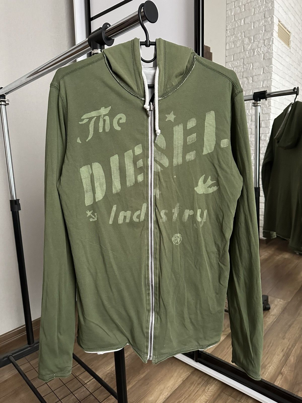 Diesel Diesel Vintage Reversible Zip Hoodie Rare Size US L / EU 52-54 / 3 - 4 Thumbnail