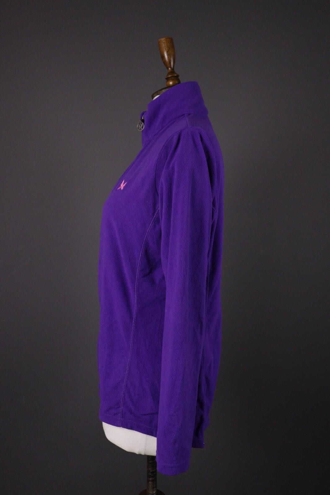 Designer Kari Traa Purple Full Zip Fleece Lightweight Jacket Size L Size L / US 10 / IT 46 - 6 Thumbnail