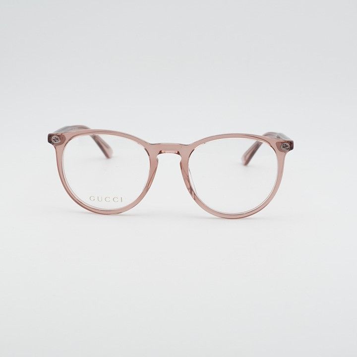 Gucci Gucci GG0027O 019 Eyeglasses Round Pink 50mm Frame Size ONE SIZE - 6 Thumbnail