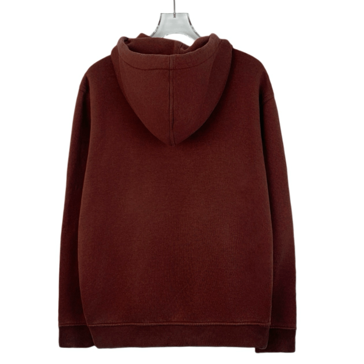 Louis Vuitton Red Logo Patch Cotton Zip Hoodie (Size S)