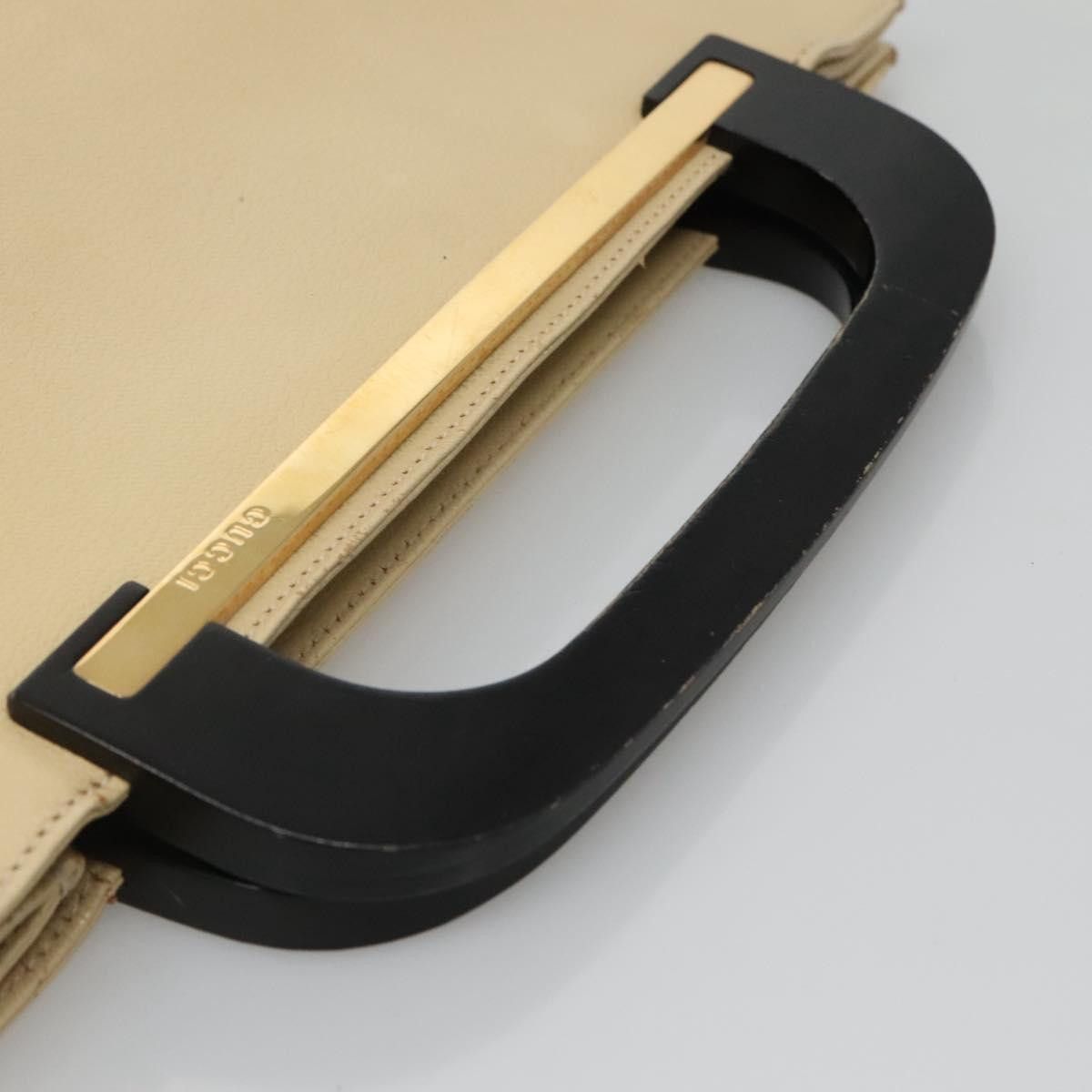 Gucci GUCCI Hand Bag Leather Beige Gold Size ONE SIZE - 7 Thumbnail