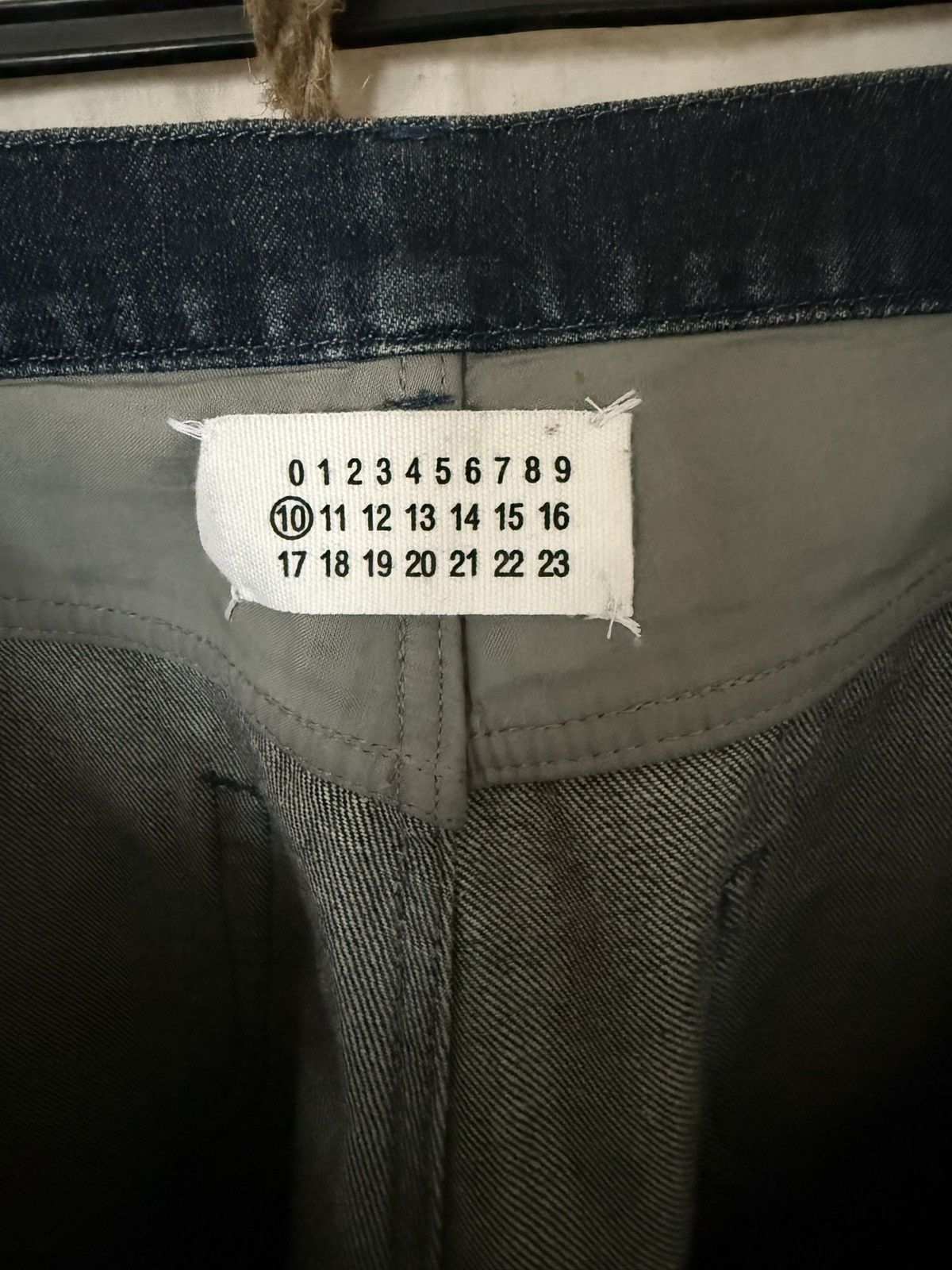 Maison Margiela Maison Margiela Suede and Denim straight jeans Size US 33 - 5 Thumbnail