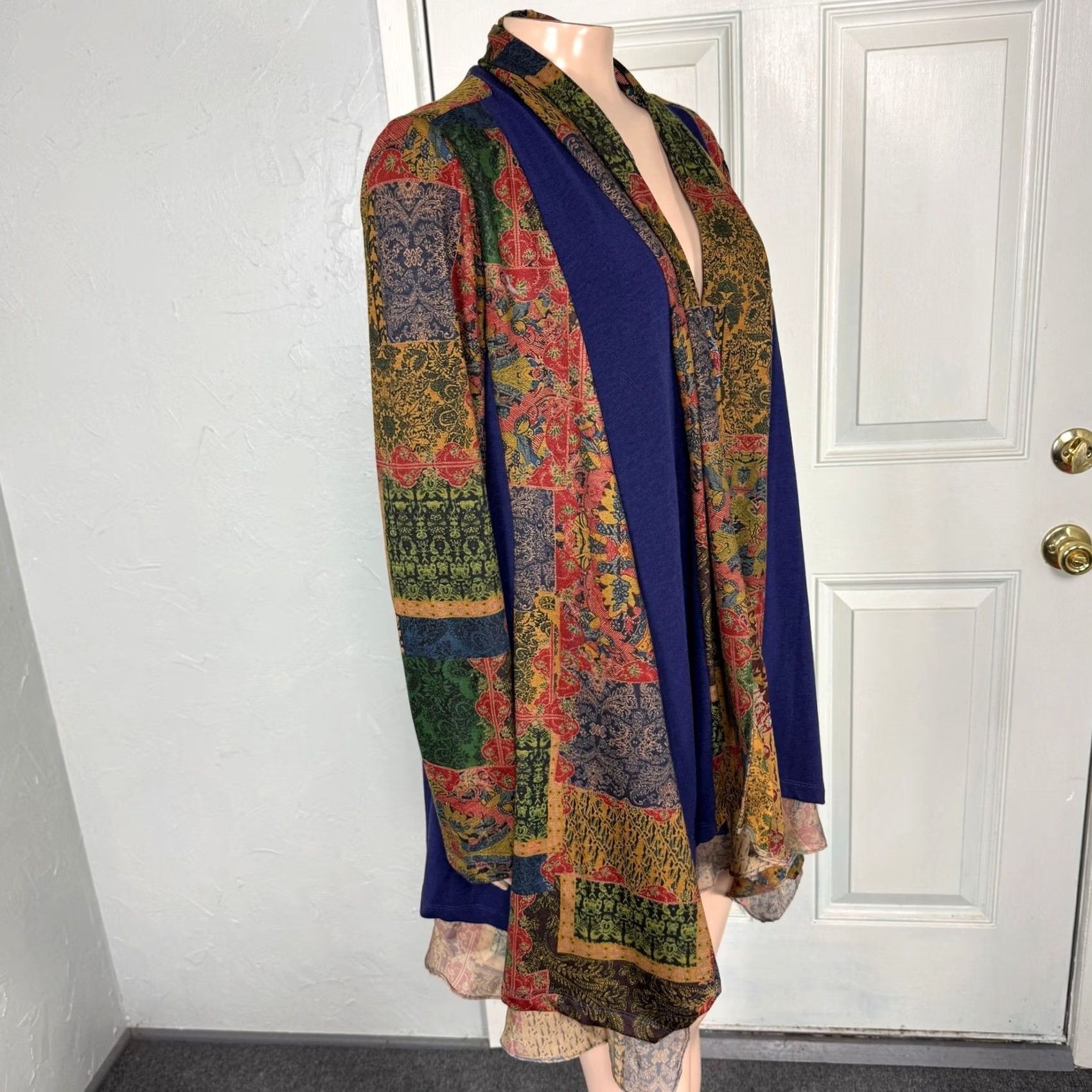 Soft Surroundings Soft Surroundings Shirt Women's Large Floral Bohemian Boho Kimono Open Front Z22 Size L / US 10 / IT 46 - 5 Thumbnail