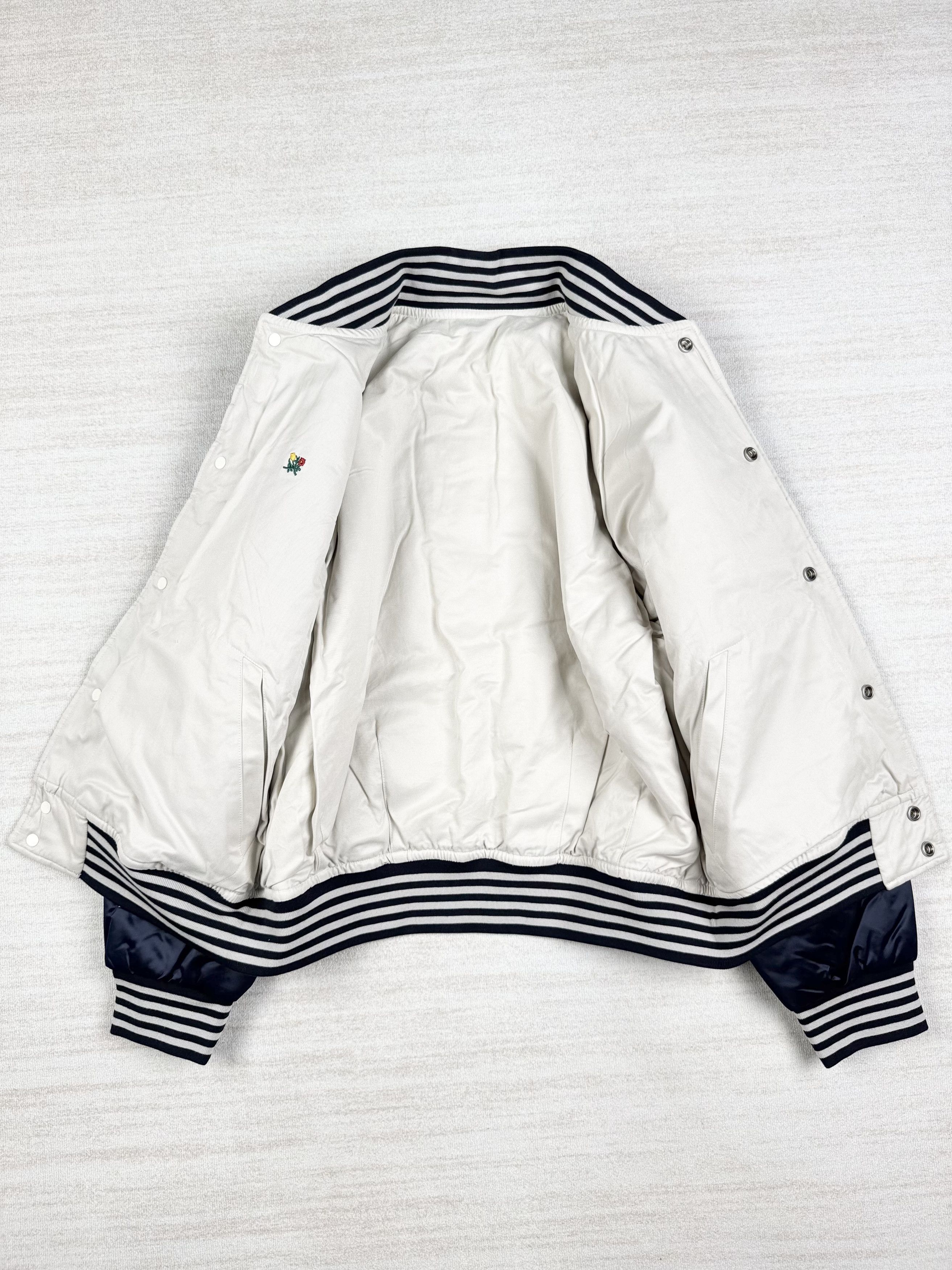 Aime Leon Dore UNWORN* ALD Reversible Satin Varsity Jacket navy/cream Size US S / EU 44-46 / 1 - 7 Thumbnail