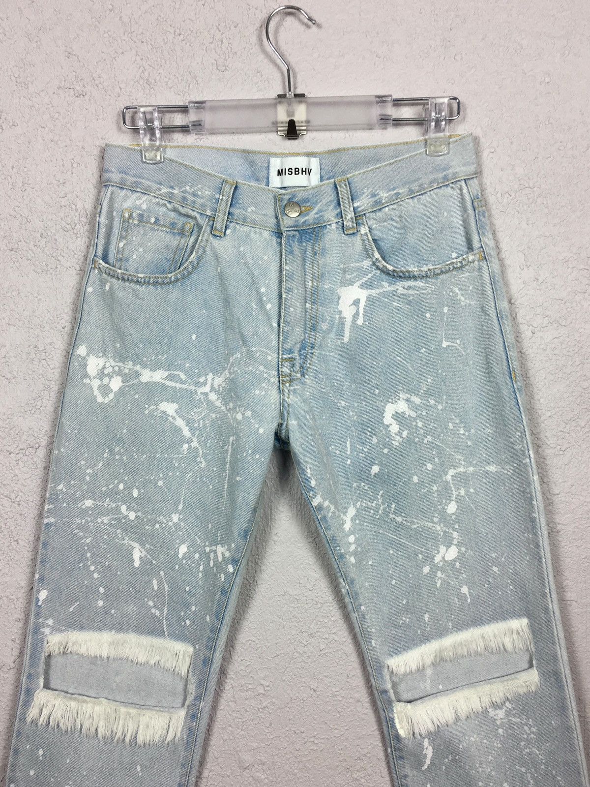 Misbhv × Vintage trousers MISBHV Painted Distressed Denim y2k jeans pants Size US 30 / EU 46 - 5 Thumbnail