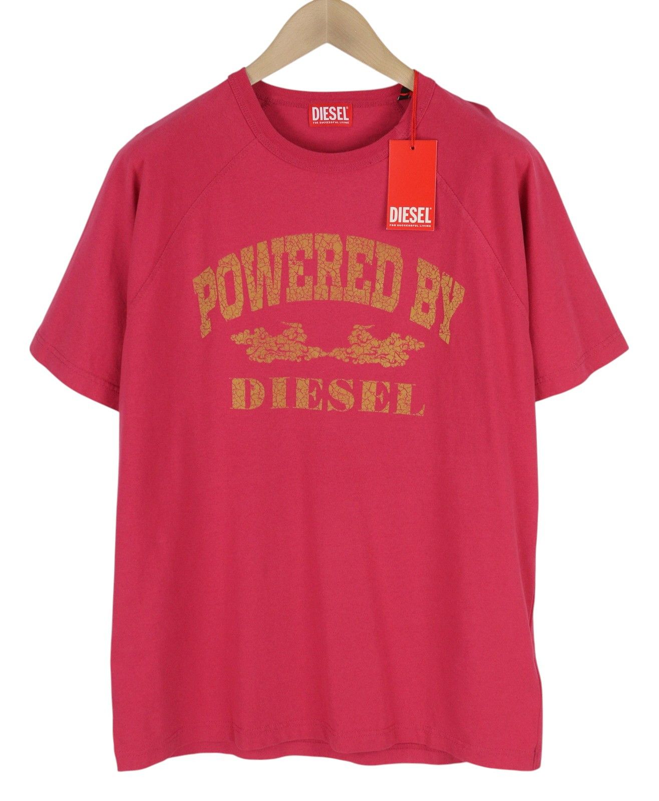Diesel T-RUST L Pink Short Sleeve Crew Collar Tricot Stretch 85117 Size US L / EU 52-54 / 3 - 1 Thumbnail