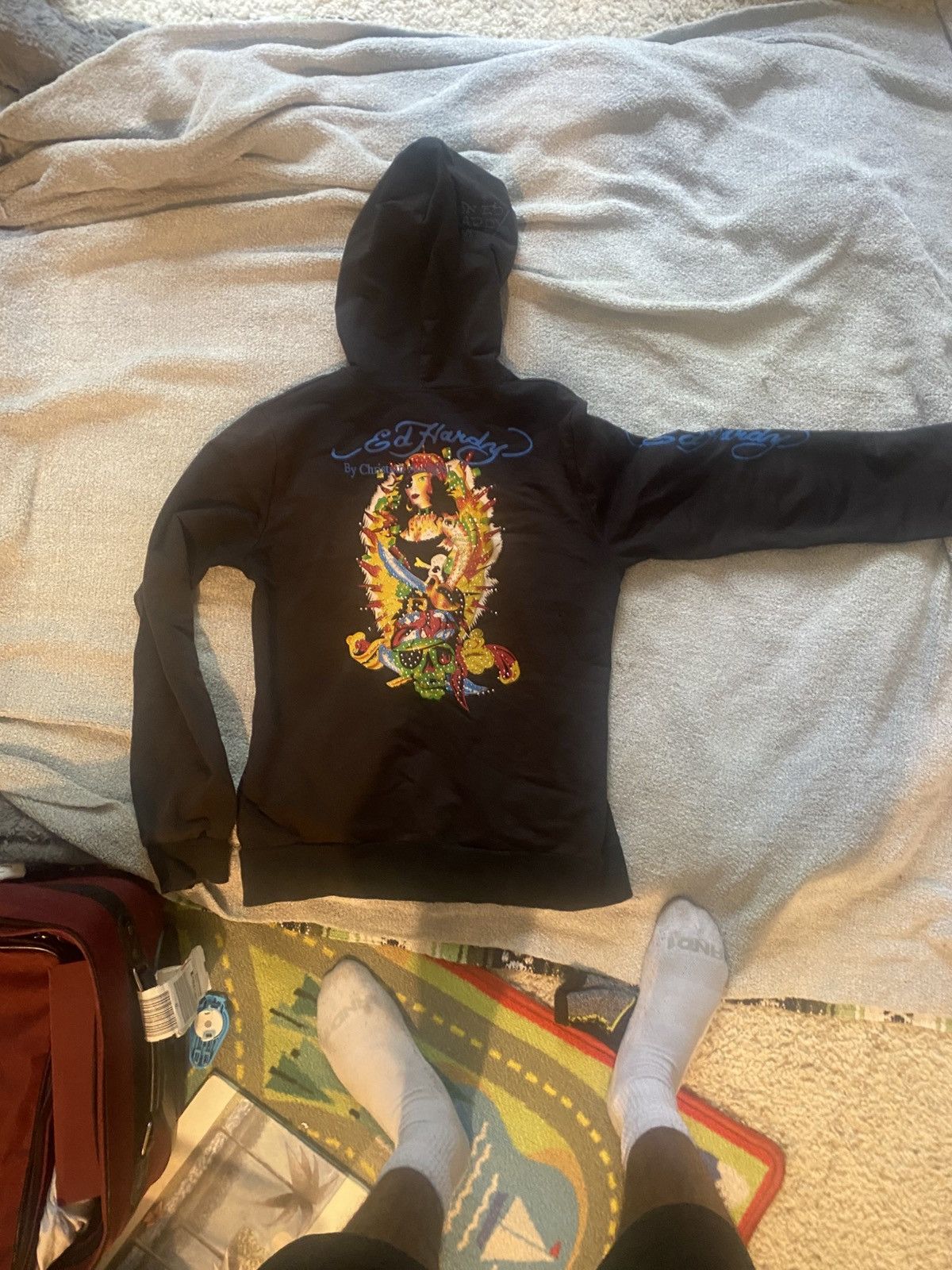 Christian Audigier × Ed Hardy Vintage Ed hardy/Christian Audigier zip up Size US L / EU 52-54 / 3 - 4 Thumbnail