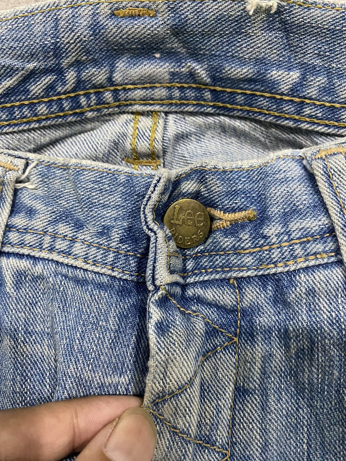 Lee Lee Riders Flare Button Vintage Size US 29 - 5 Thumbnail
