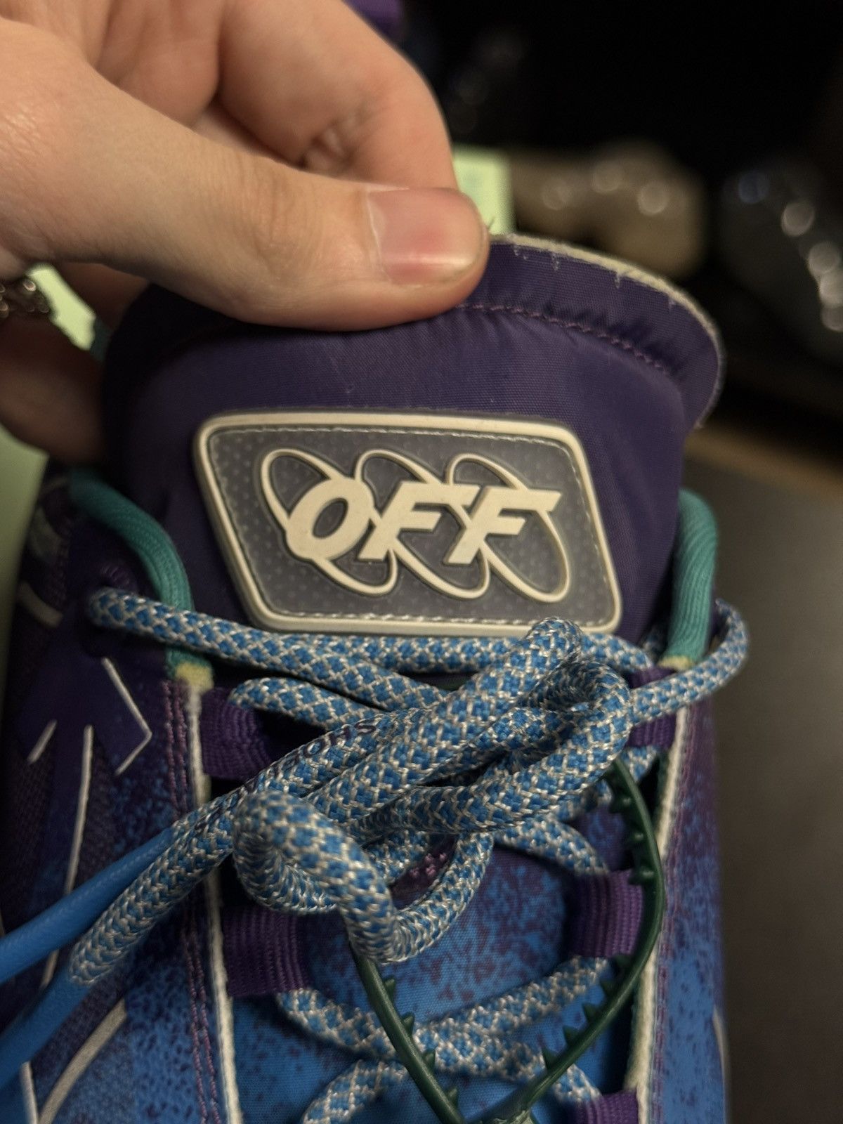 Off-White Off White ODYS 1000 Purple Blue $850 Retail 44EU/11US Size US 11 / EU 44 - 14 Thumbnail
