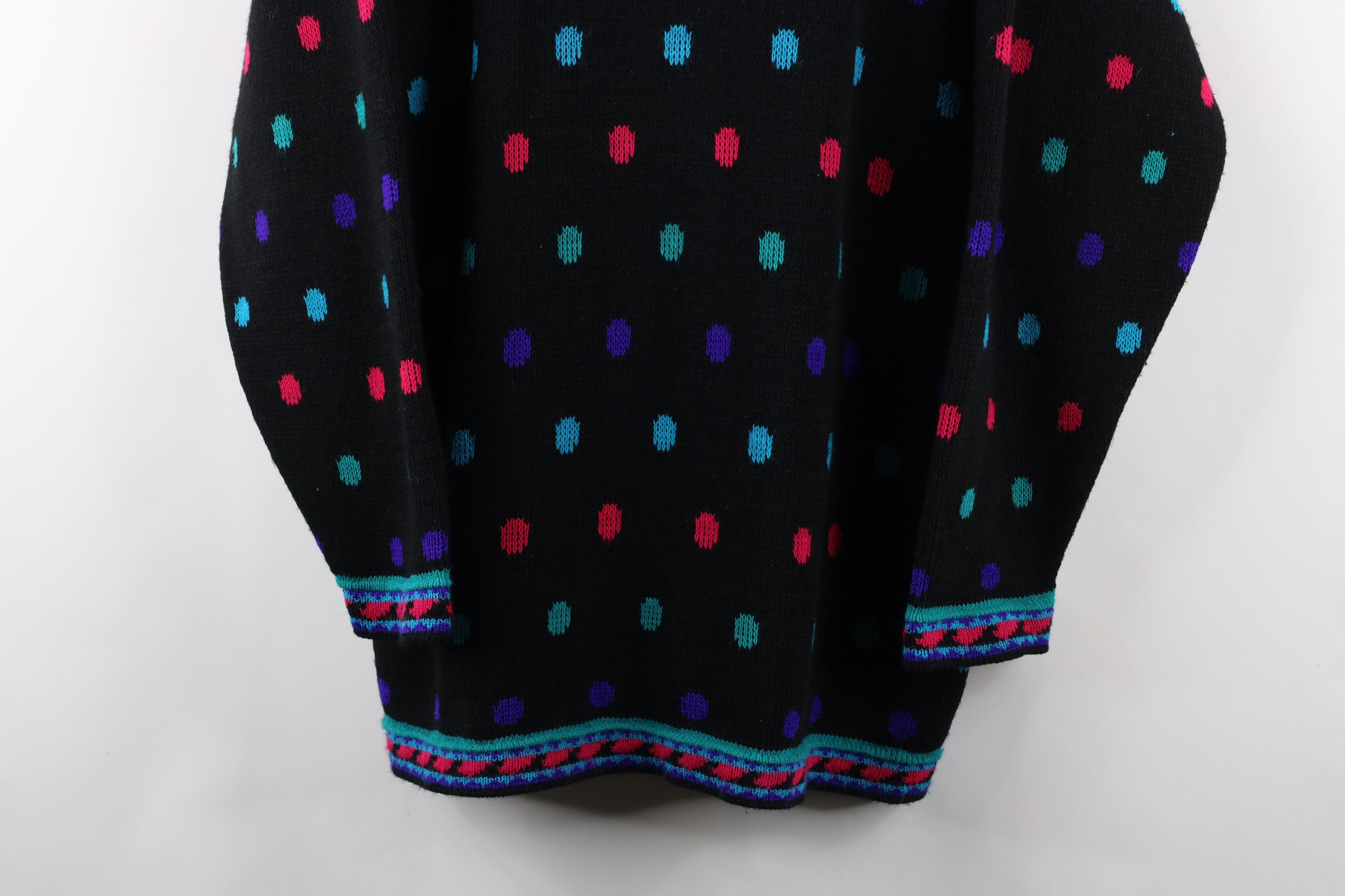 Vintage Vintage 90s Streetwear Southwestern Knit Tunic Sweater USA Size XXL / US 16-18 / IT 52-54 - 3 Thumbnail