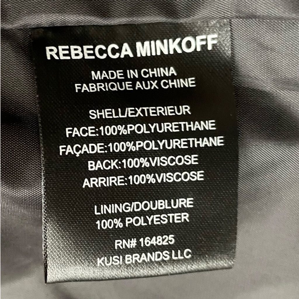 Rebecca Minkoff Rebecca Minkoff Black Vegan Leather Jacket Large Size L / US 10 / IT 46 - 13 Thumbnail
