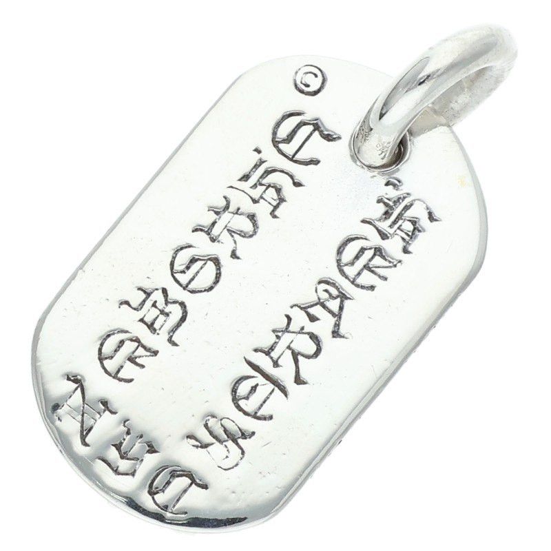 Chrome Hearts NYC Ltd Small Dog Tag Silver 925, Men's