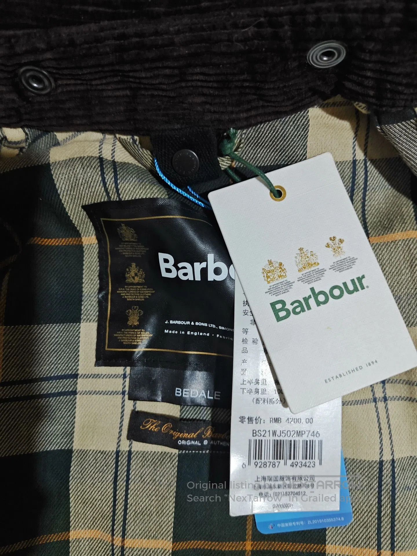 Barbour Barbour Bedale Waxed Jacket. Size US M / EU 48-50 / 2 - 4 Thumbnail