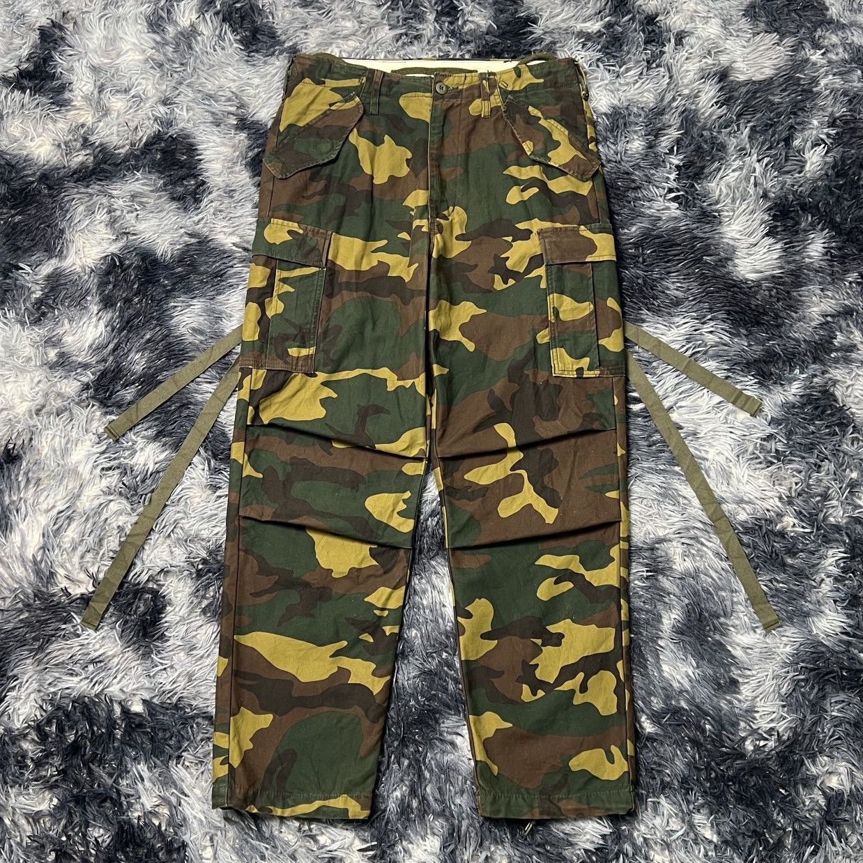 Japanese Brand Back Number Camouflage Design (M65 Field) Bondage Cargo Pant Size US 31 - 1 Thumbnail