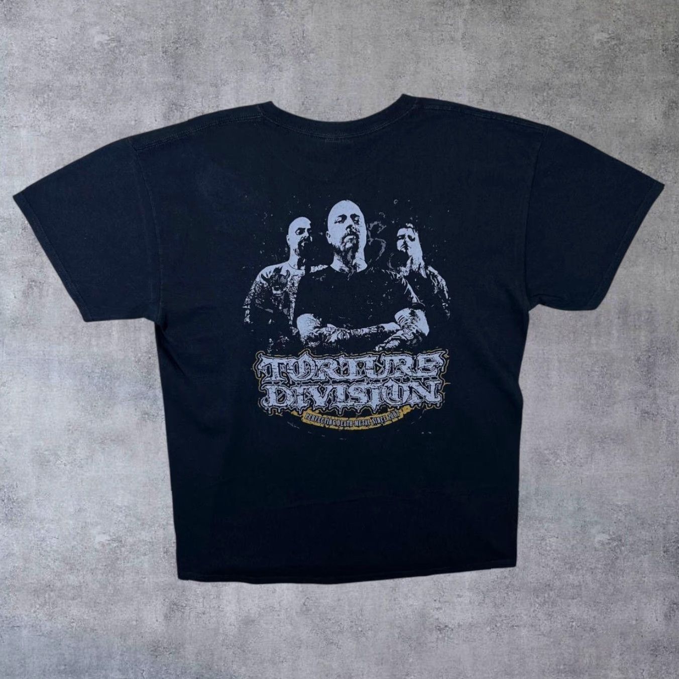 Gildan Torture Division “Worship Sacrifice Reap” Heavy Death Metal Band Black T-Shirt Large Mens Short Sleeve Graphic Print Front Back Size US L / EU 52-54 / 3 - 2 Thumbnail