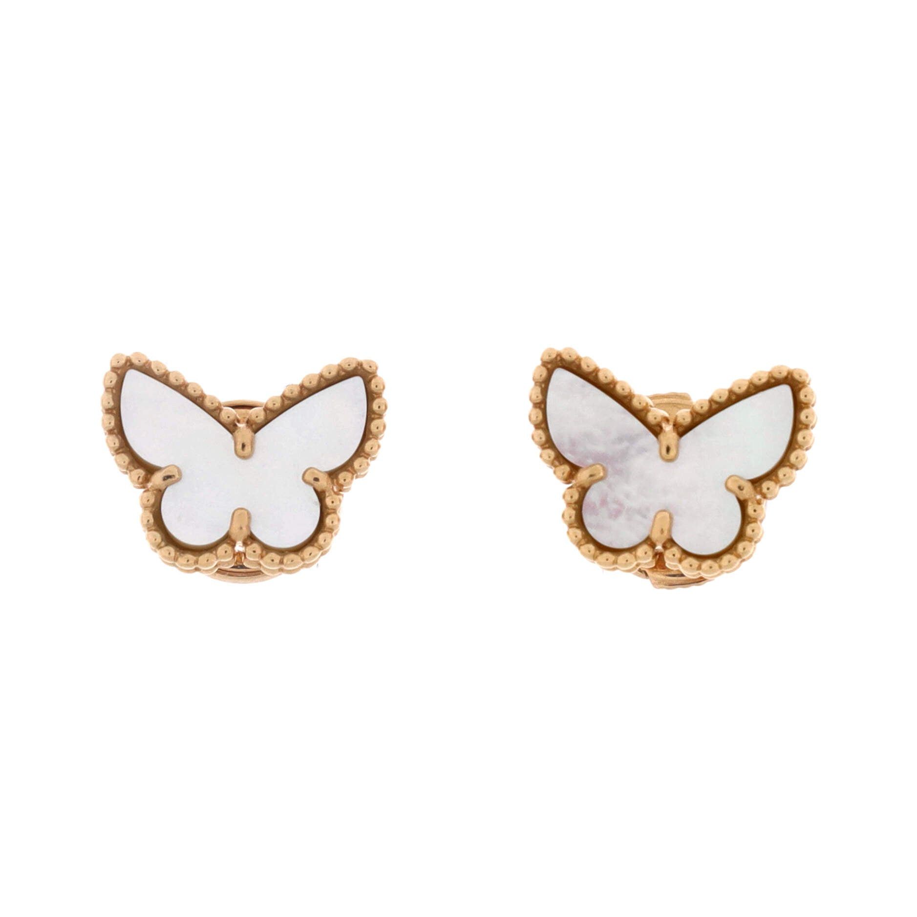 Van Cleef & Arpels Sweet Alhambra Butterfly Stud Earrings Size ONE SIZE - 1 Thumbnail