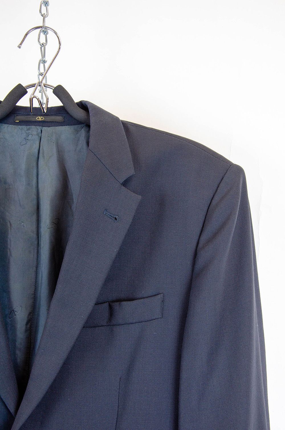 Valentino Valentino Uomo Navy Wool Blazer - Size 38R Size 38R - 7 Thumbnail