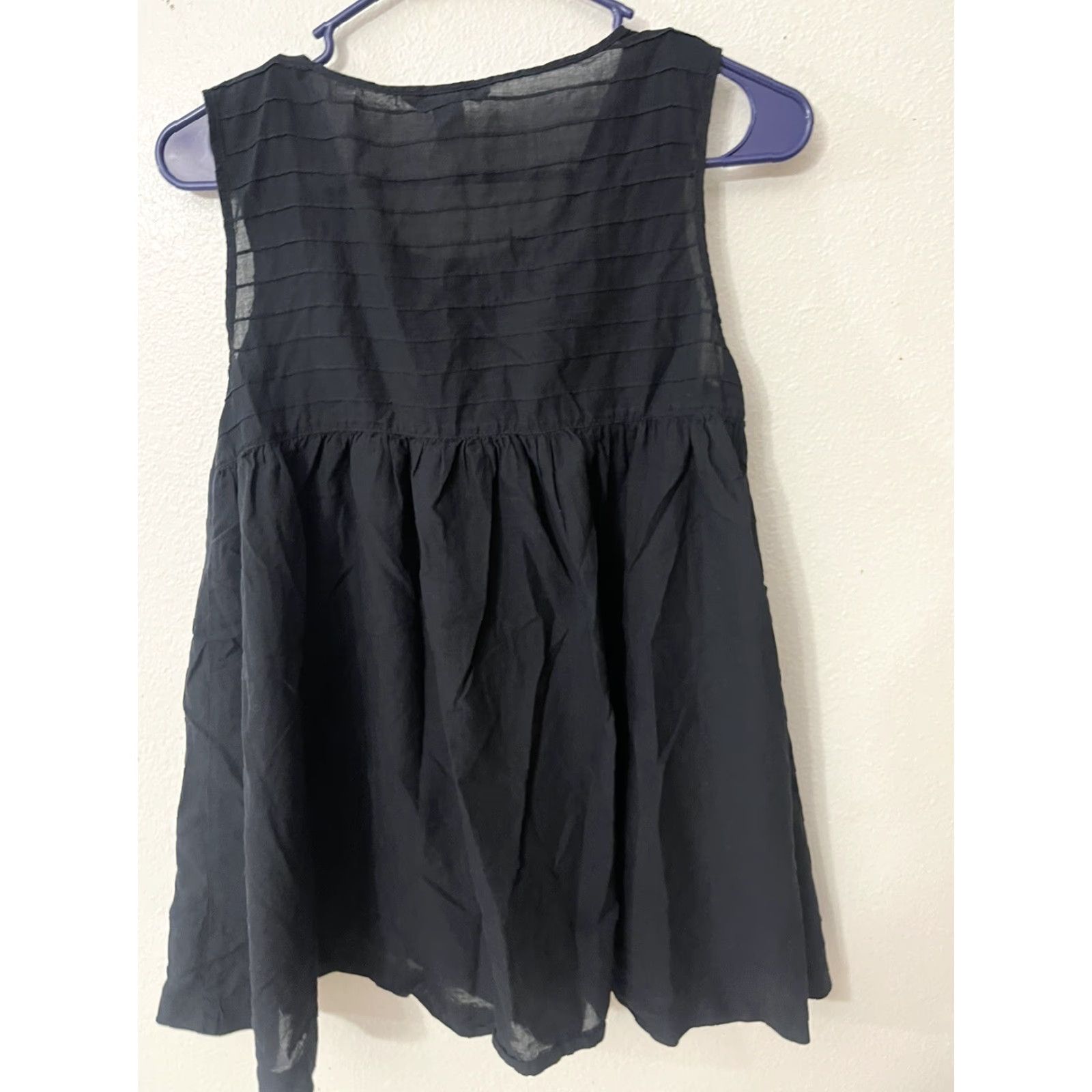 H&M H&M Womens Tank Top Blouse Tunic Black Sleeveless Pullover 10 Shirt Size L / US 10 / IT 46 - 2 Thumbnail