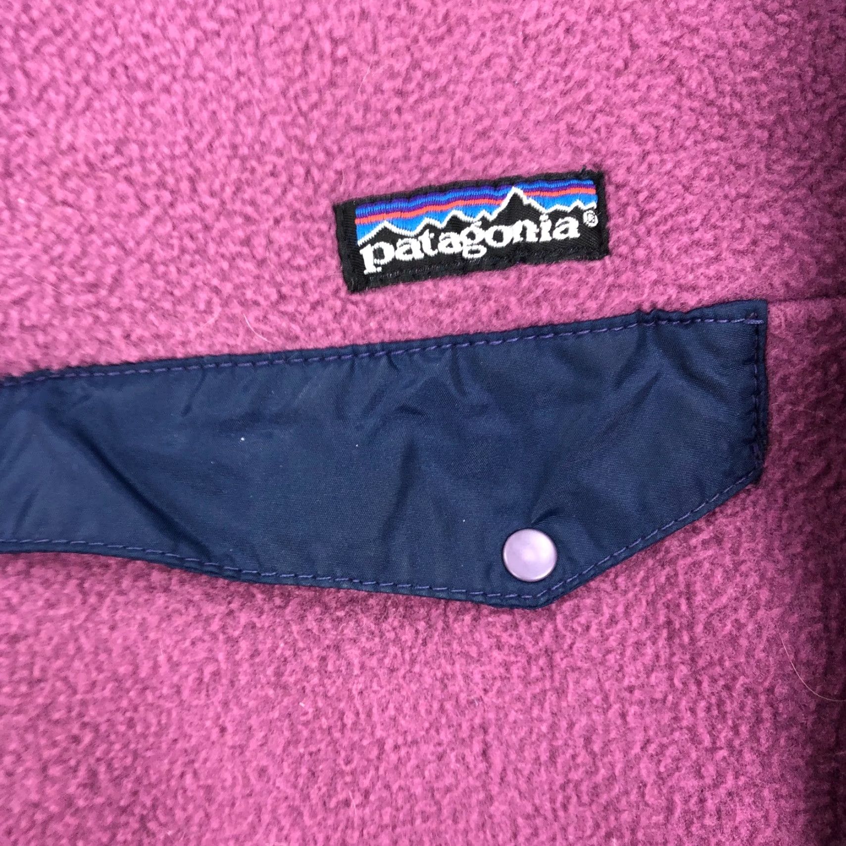 Patagonia VINTAGE Patagonia Synchilla Button Fleece Jacket Small Purple 90s Mens Size US S / EU 44-46 / 1 - 2 Thumbnail