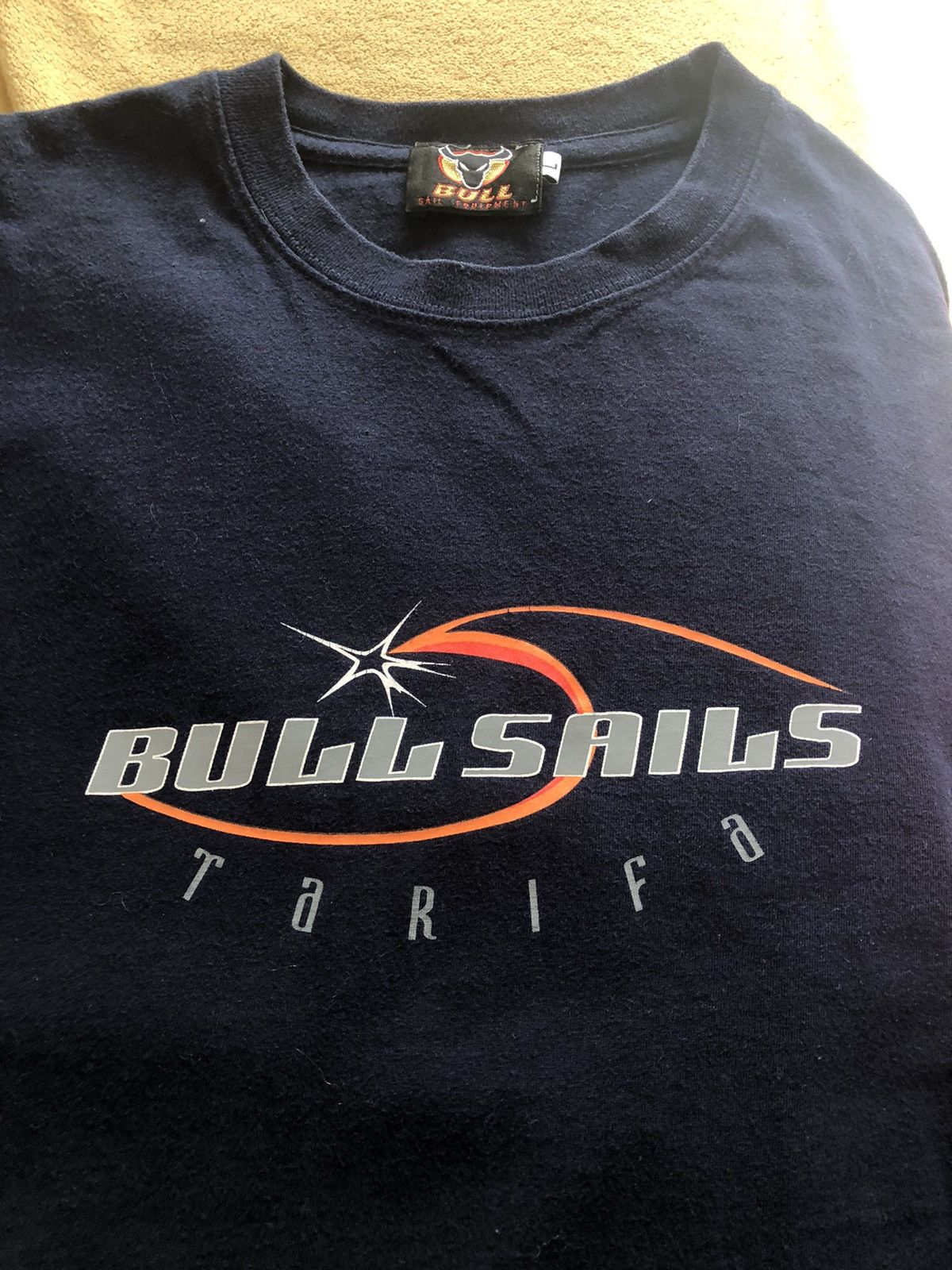 Vintage RARE BULLS SAILS TARIFA VINTAGE STREETWEAR TEE SHIRT Size US L / EU 52-54 / 3 - 2 Thumbnail