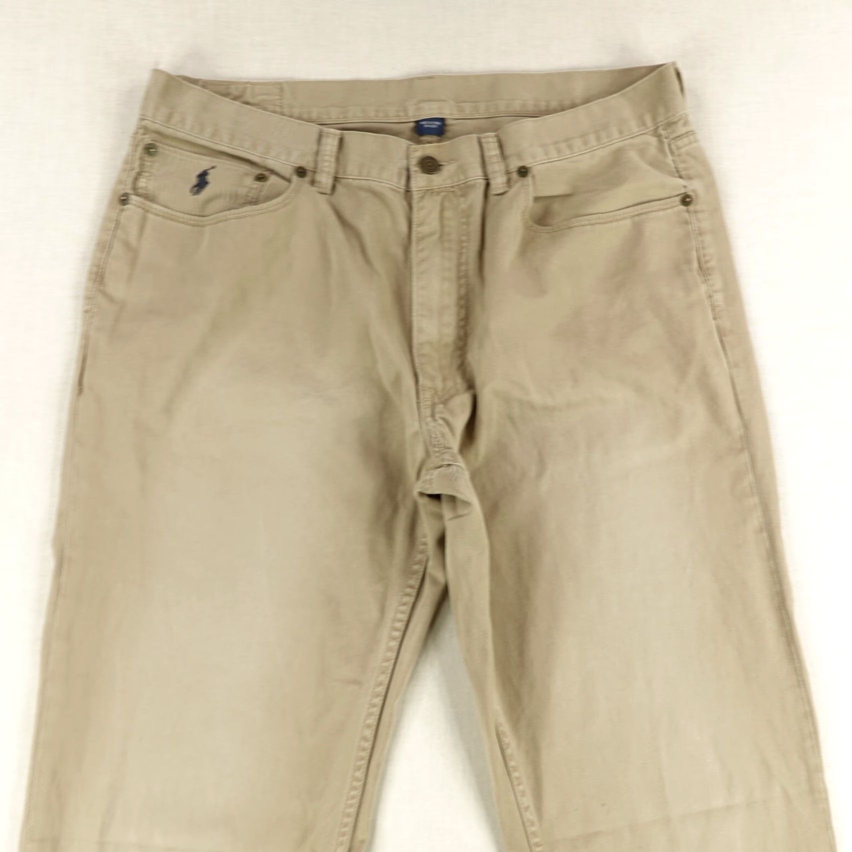 Polo Ralph Lauren VINTAGE Polo Ralph Lauren Pants Mens 36x32 Chino Khaki Beige Straight Fit Adult Casual Professional 2000s Size US S / EU 44-46 / 1 - 2 Thumbnail