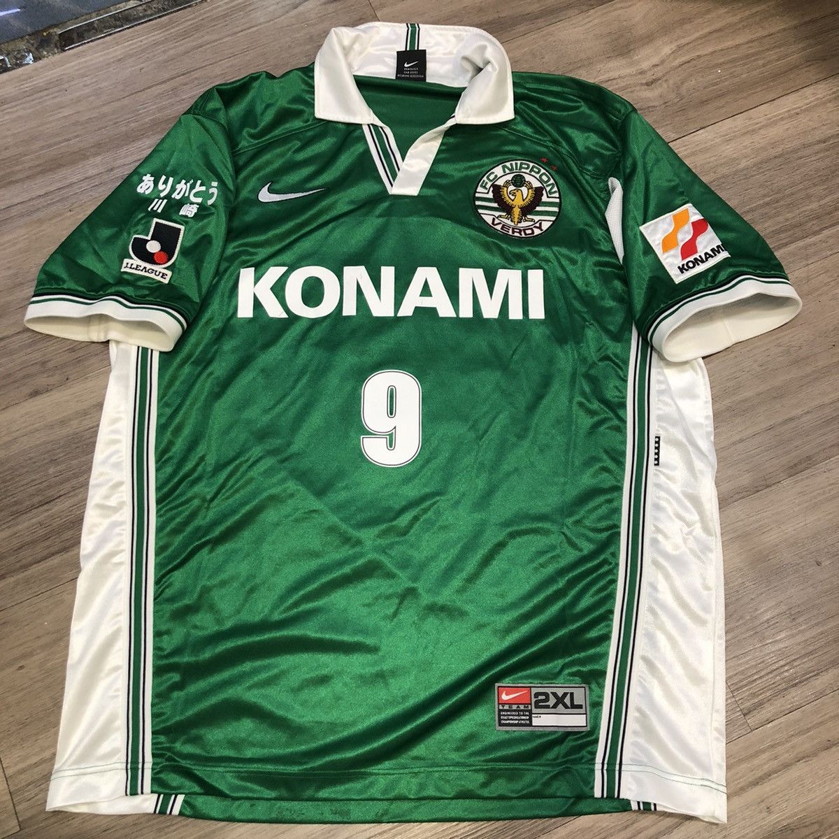 Japanese Brand Verdy Kawasaki 2000 match issued home shirt #9 Size US XL / EU 56 / 4 - 1 Thumbnail