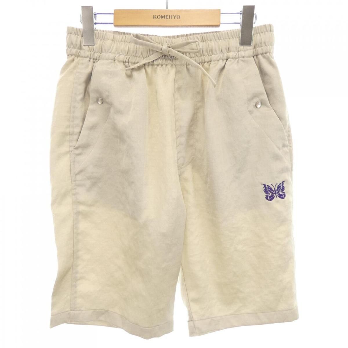 Needles Shorts Butterfly Logo Half Pants Beige Size US 28 / EU 44 - 1 Thumbnail