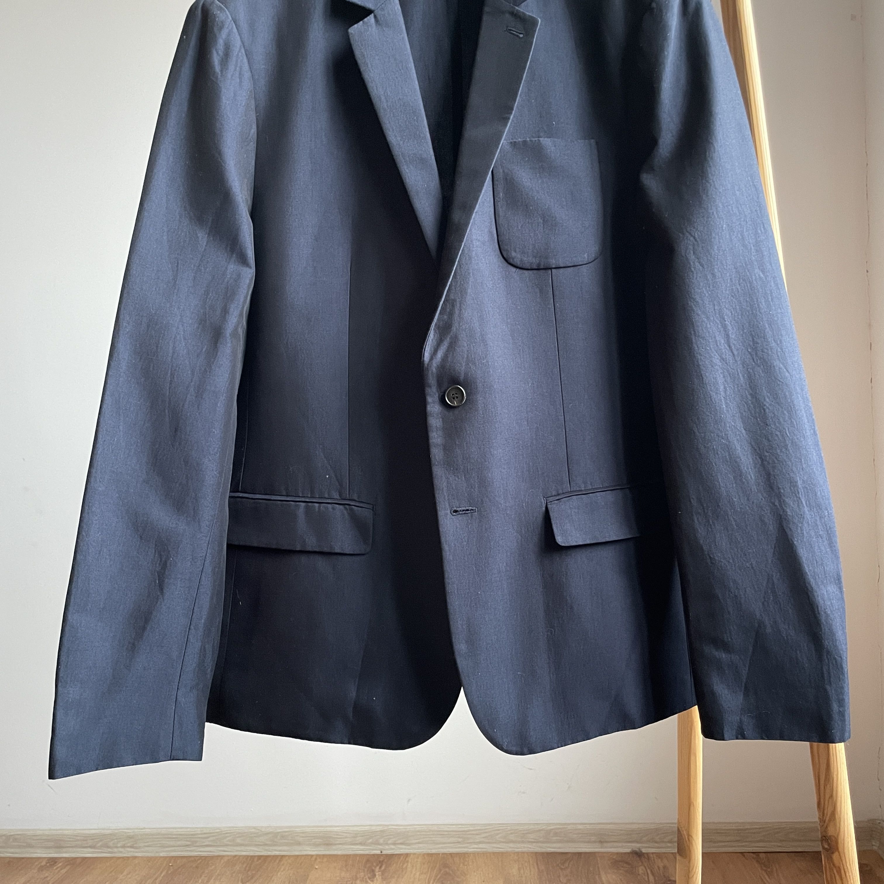 Allsaints Allsaints Unlined Cotton Navy Javal Blazer Size UK/US 42 Size 42R - 5 Thumbnail