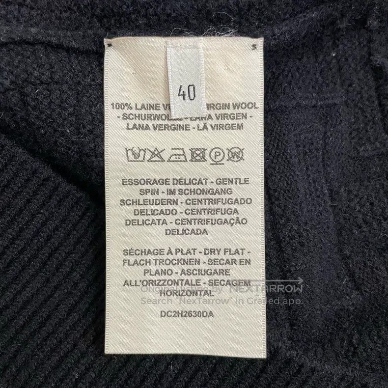Hermes Hermes 23 Model Embossed Dark Pattern H Logo Knit Sweater Size XS / US 0-2 / IT 36-38 - 6 Thumbnail