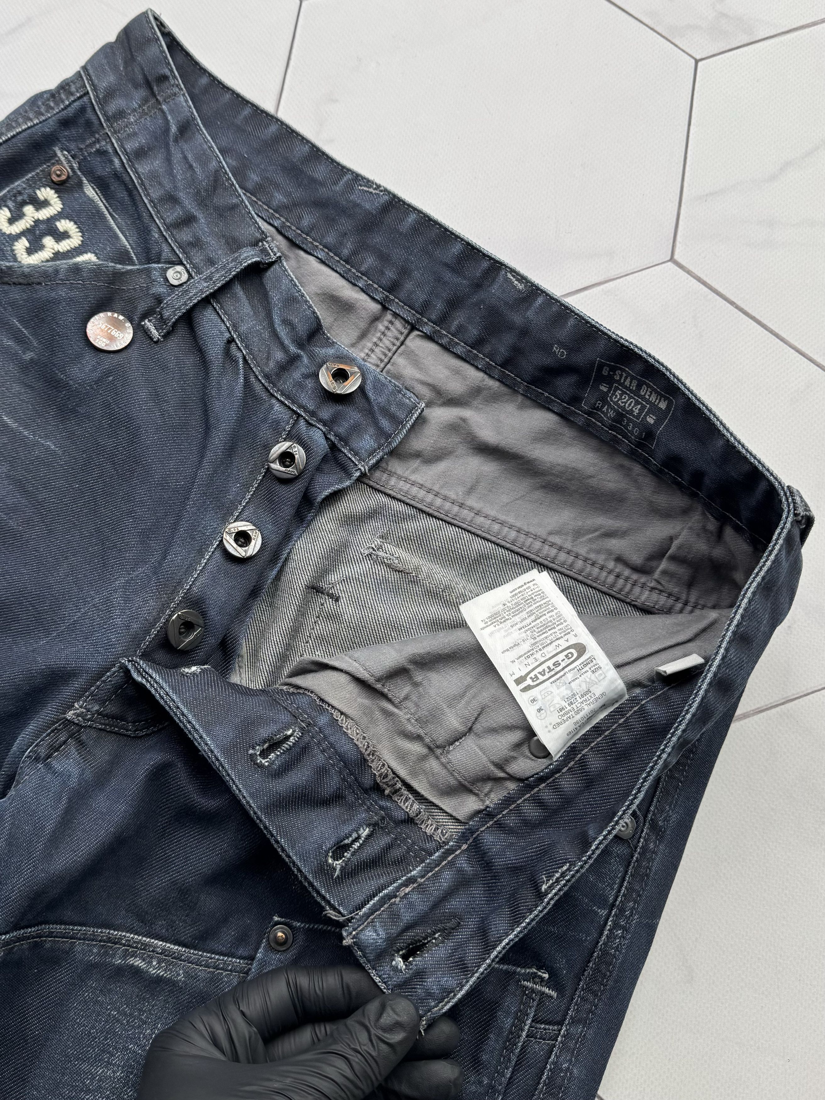 G-Star G Star Raw General 5620 Tapered Extract Embro Jeans (B291) Size US 30 / EU 46 - 5 Thumbnail