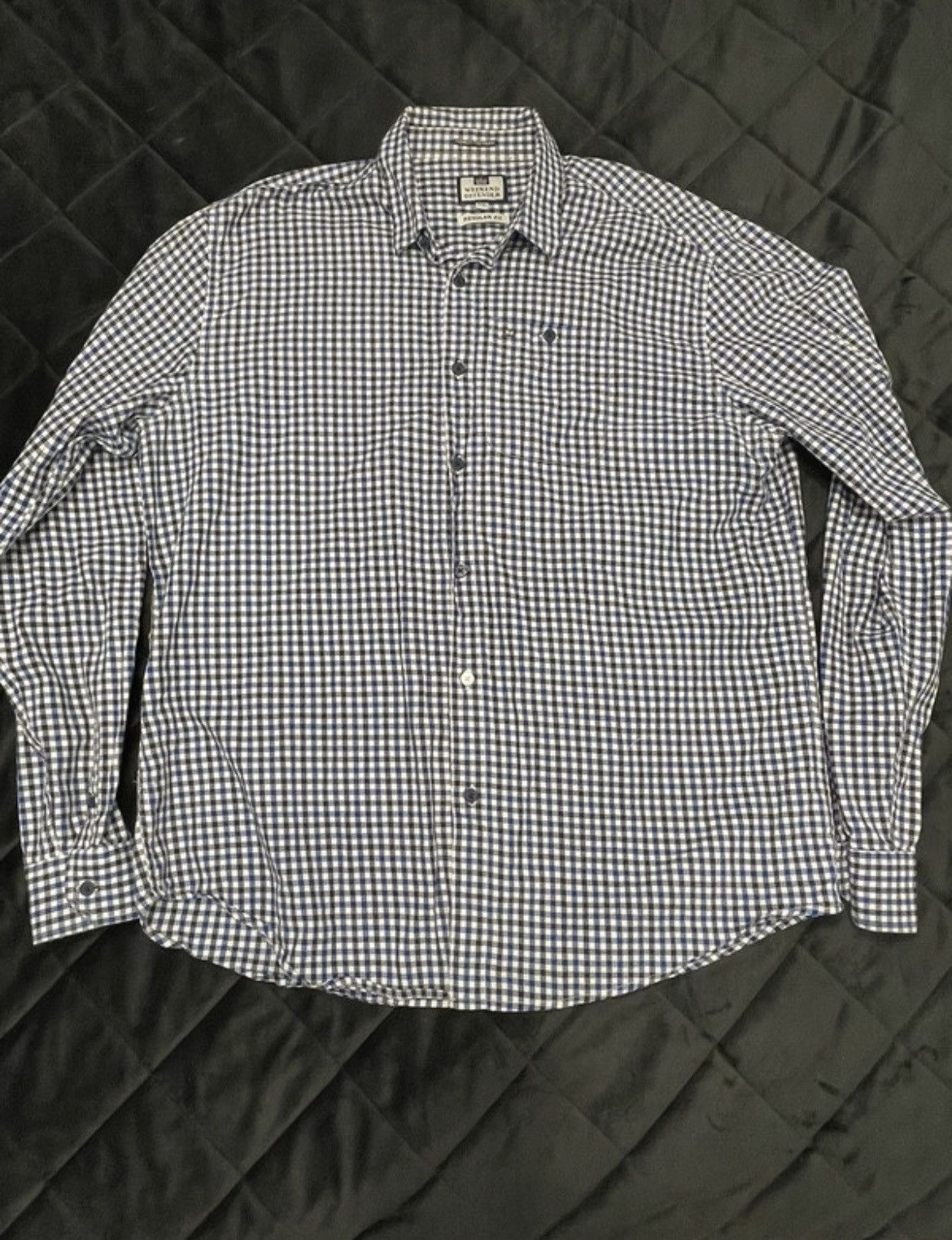 Weekend Offender Weekend Offender Men's Long Sleeve Shirt Check Cotton Size US XXL / EU 58 / 5 - 4 Thumbnail