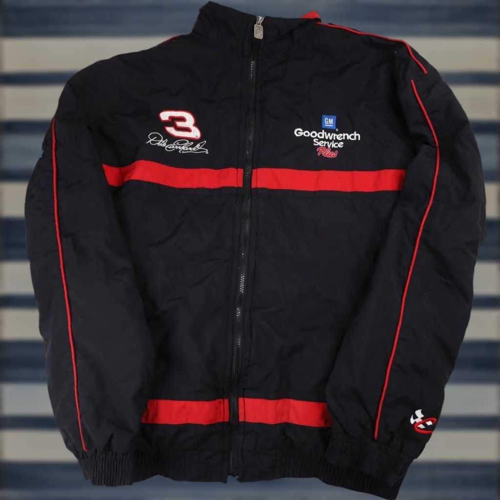 Chase Authentics VINTAGE Chase Authentics Dale Earnhardt Nascar Jacket Black Large Mens Size US L / EU 52-54 / 3 - 1 Thumbnail