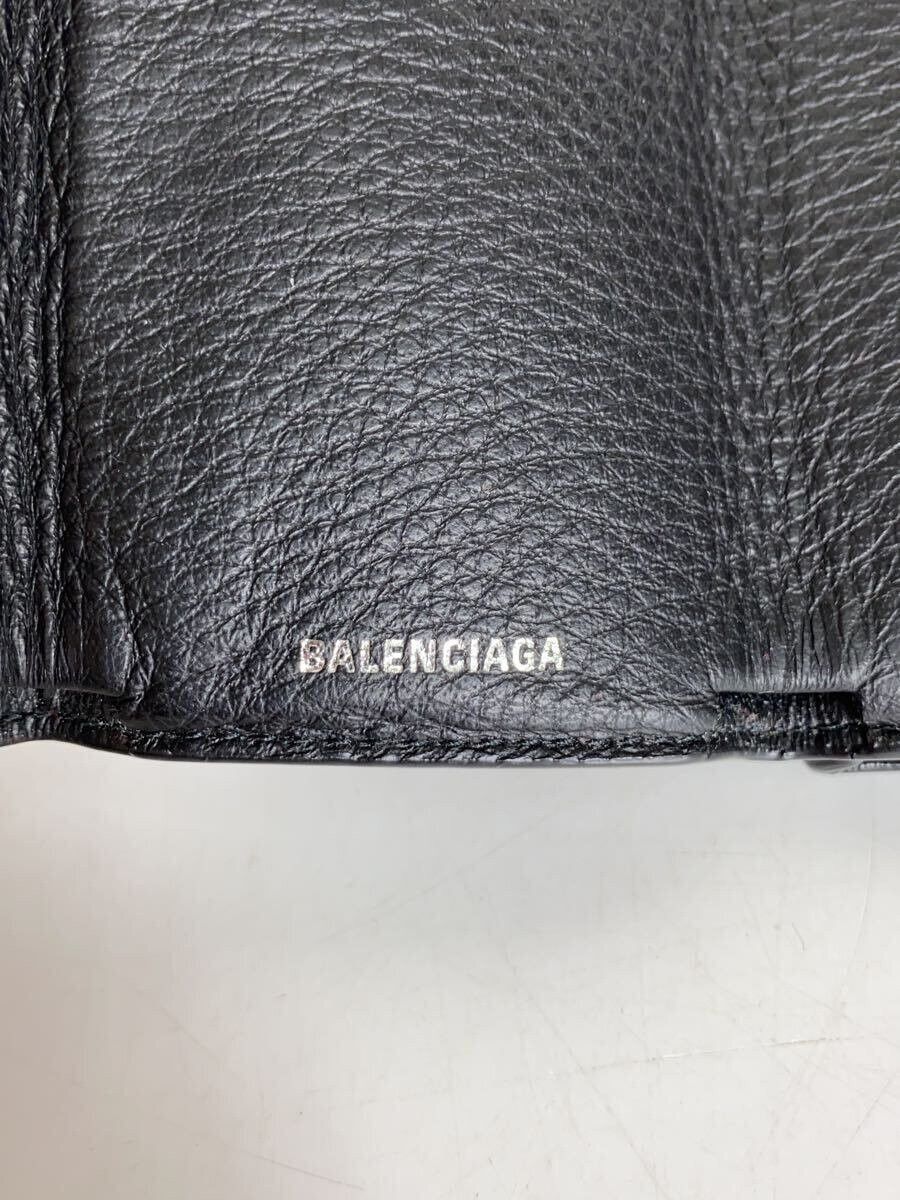 Balenciaga Balenciaga Leather Bi-Fold Wallet Black Size ONE SIZE - 3 Thumbnail
