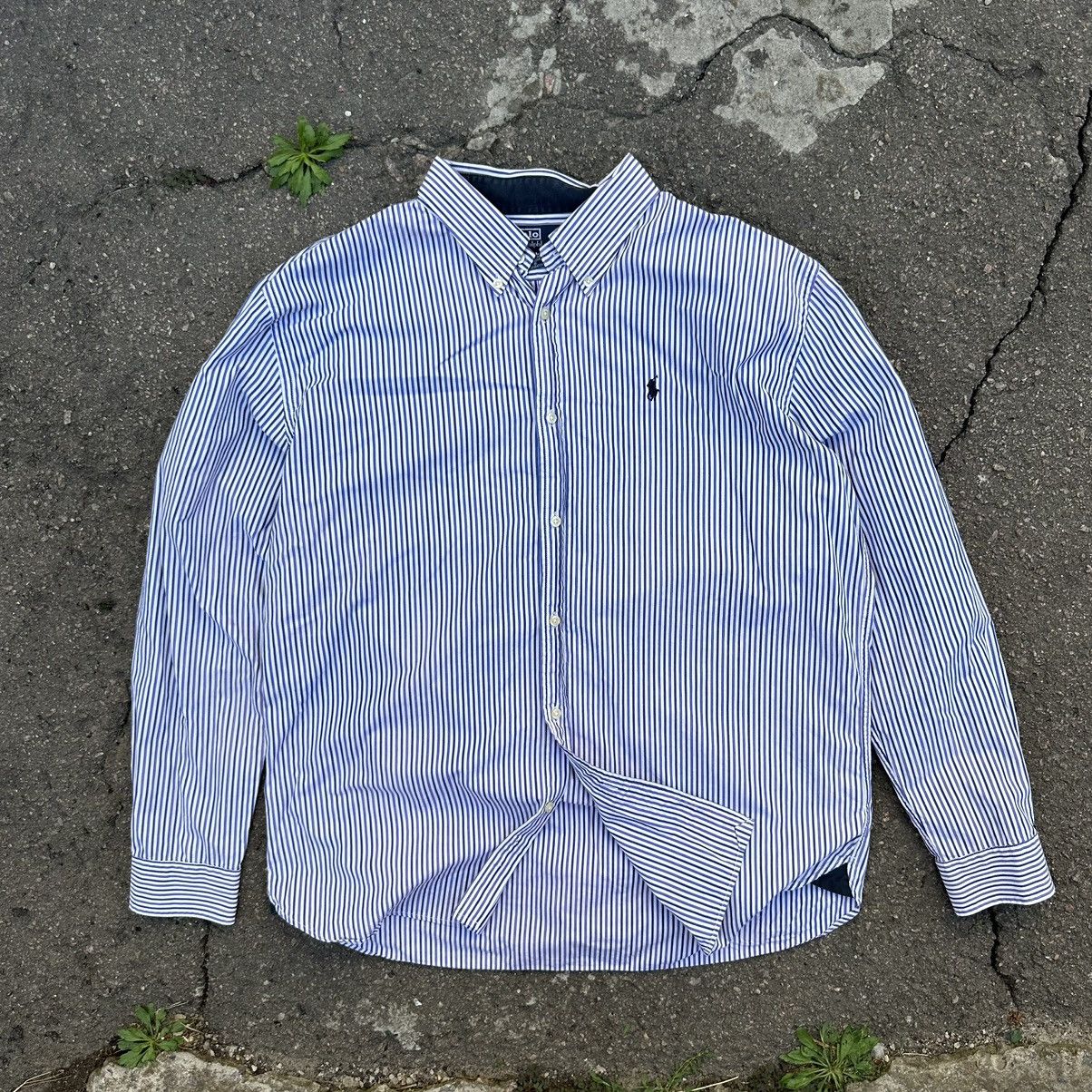 Polo Ralph Lauren Vintage Polo Ralph Lauren Shirt Strips Button Up Streetwear Size US XL / EU 56 / 4 - 2 Thumbnail