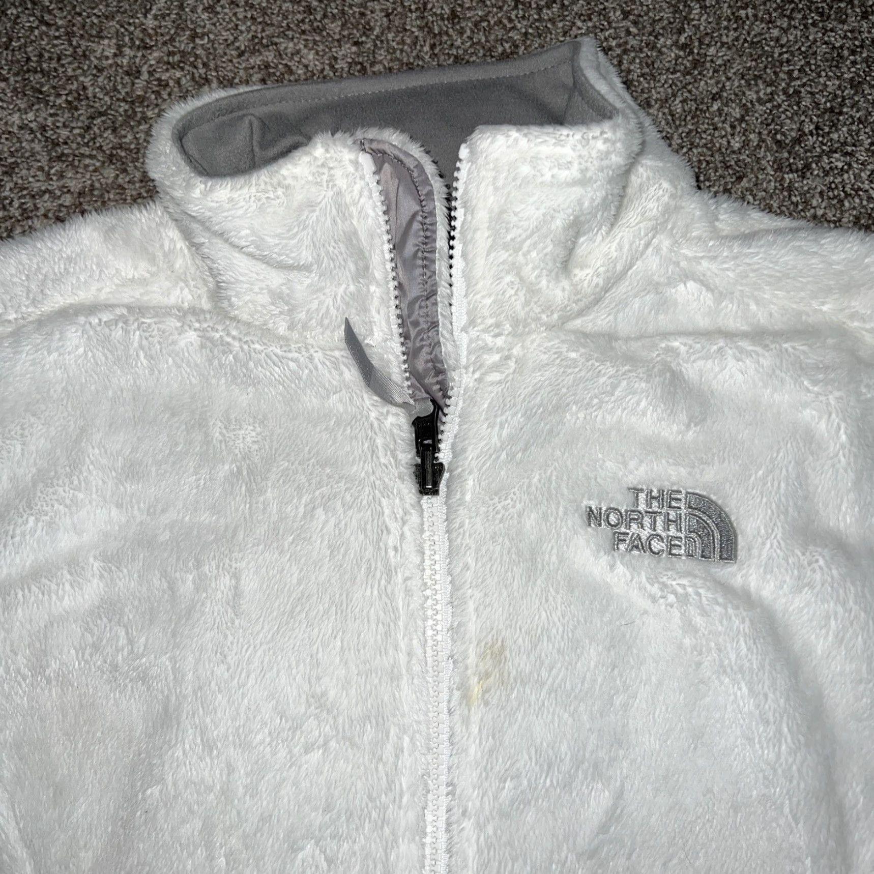 The North Face The North Face White Full Zip Fleece Jacket Womens Size S Size S / US 4 / IT 40 - 2 Thumbnail