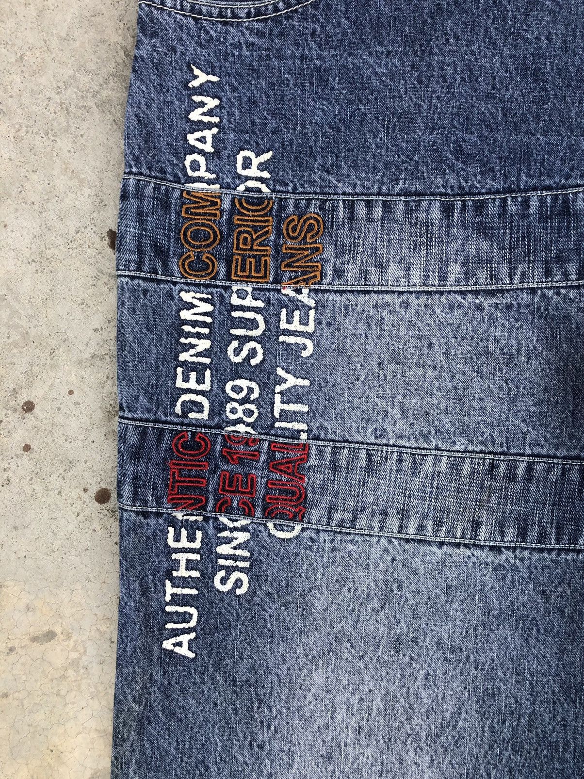 Japanese Brand Vintage Paco Embroidered Jeans Baggy Jeans Hip Hop Size US 36 / EU 52 - 9 Thumbnail