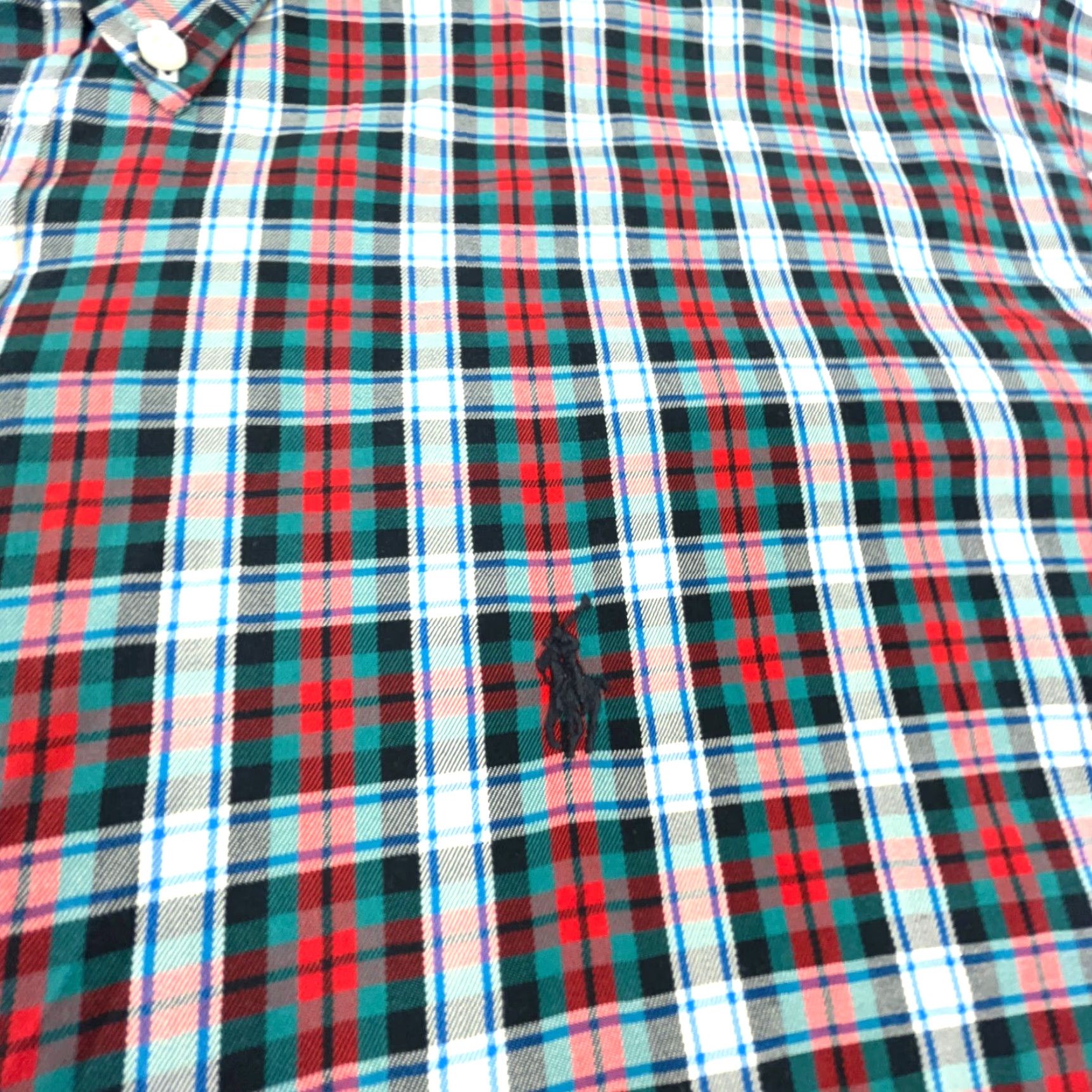 Ralph Lauren VINTAGE Ralph Lauren Men Shirt Large Red Blue Plaid Button-Up All Seasons Fall Spring Summer Winter Size US L / EU 52-54 / 3 - 5 Thumbnail