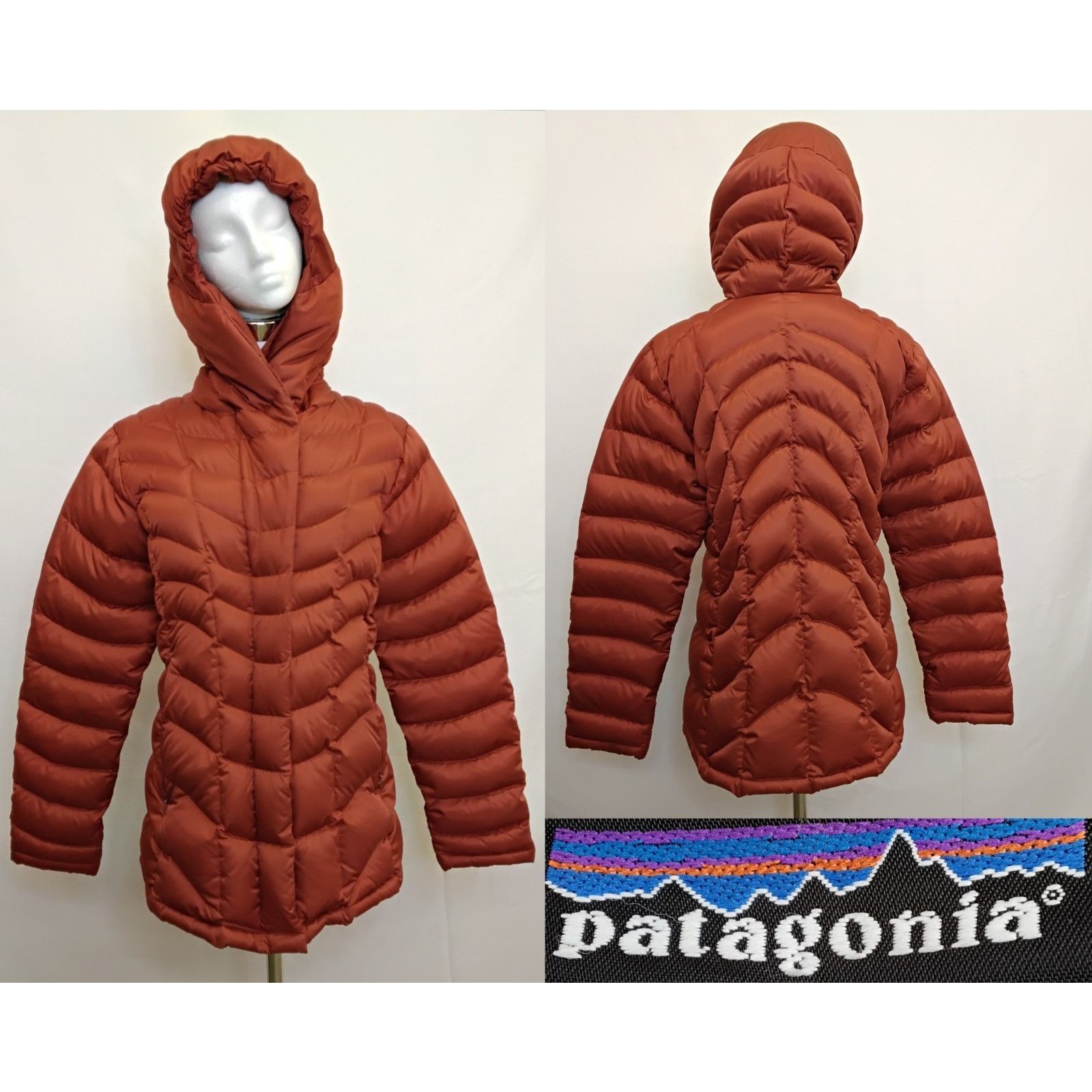 Patagonia Patagonia Down Jacket Women's Large Puffer Full Zip Orange Size L / US 10 / IT 46 - 1 Thumbnail