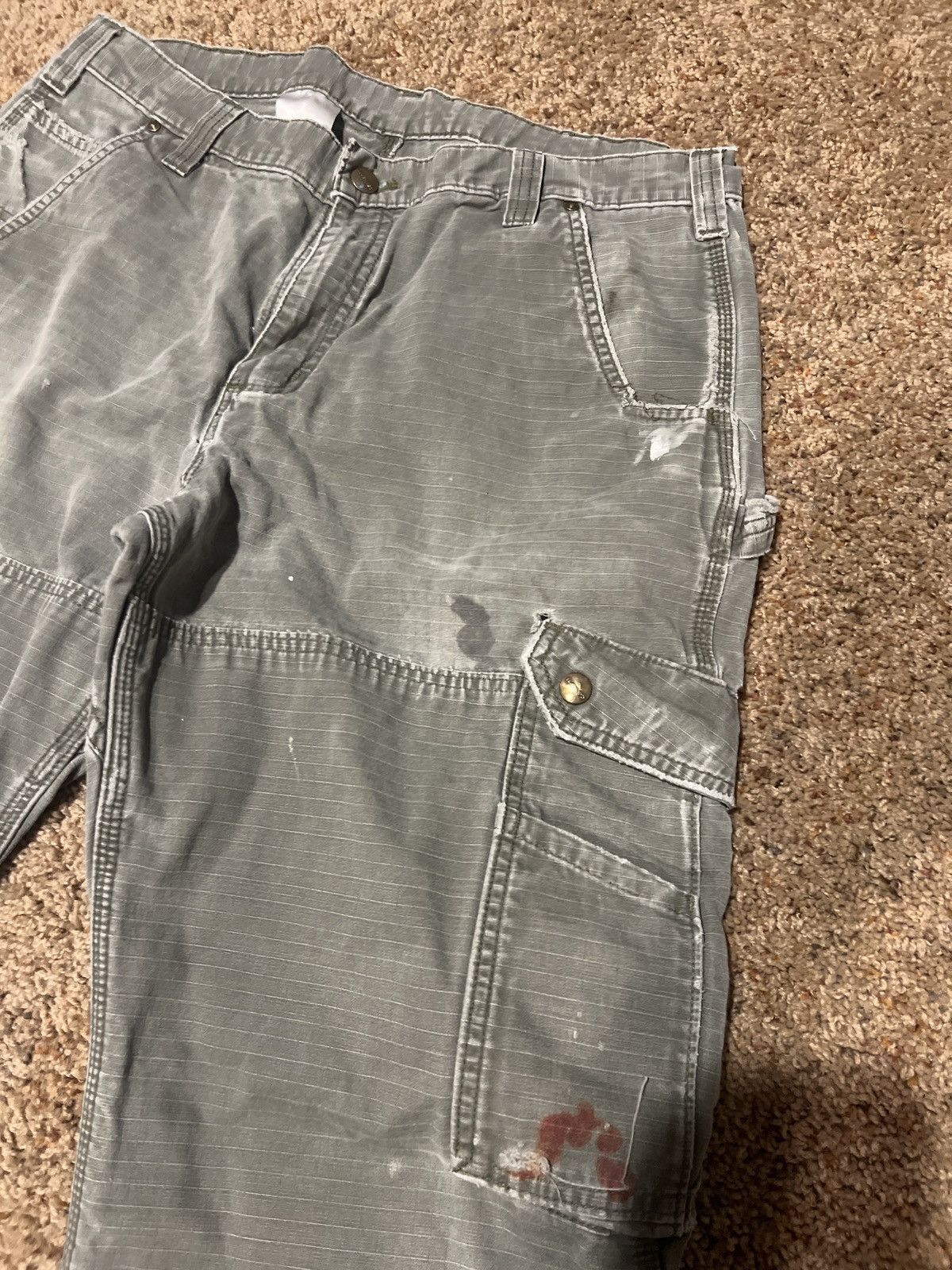 Carhartt Vintage Carhartt Double Knee Cargo Pants 36x32 Size US 36 / EU 52 - 8 Thumbnail
