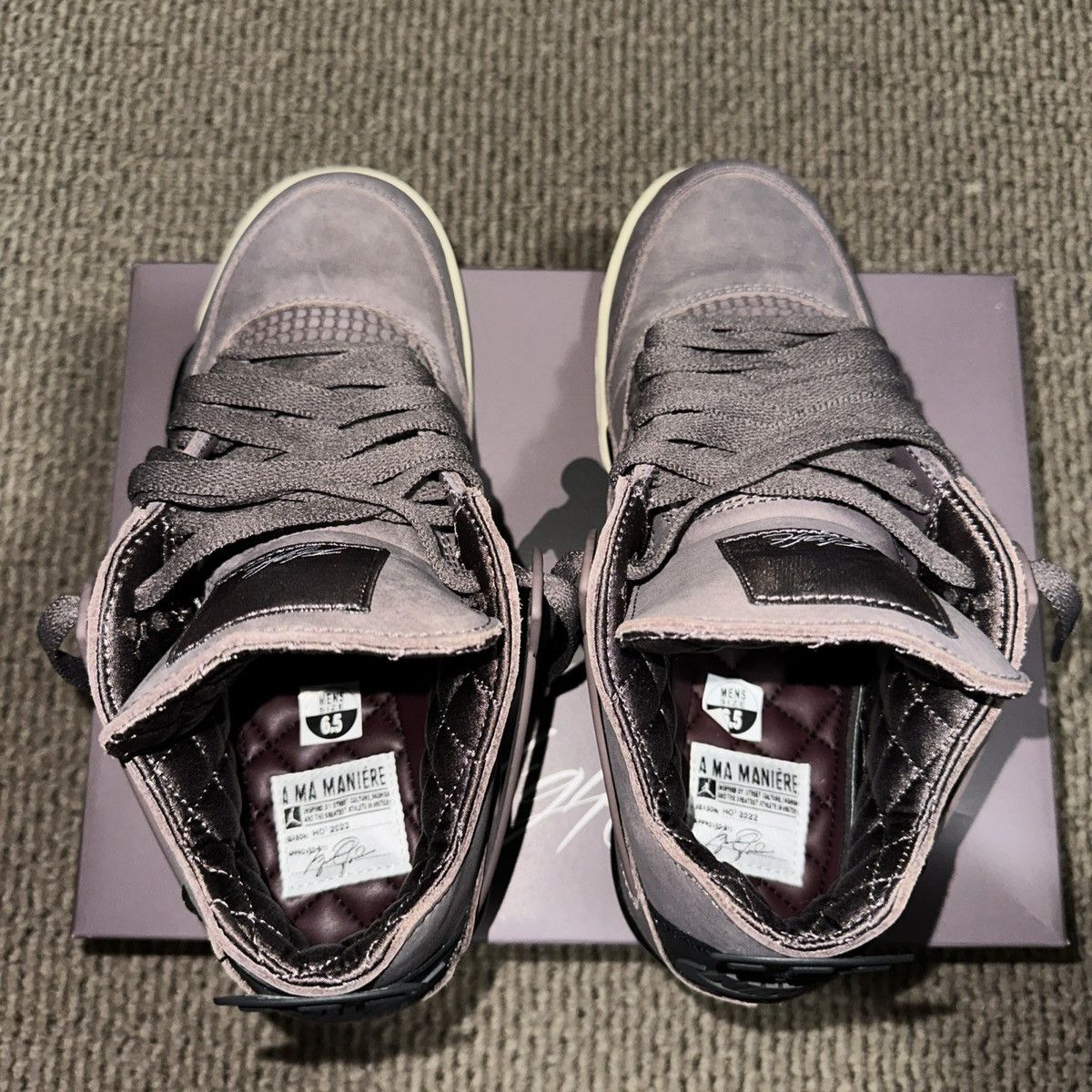 A Ma Maniere × Jordan Brand × Nike Jordan 4 Retro SP A Ma Maniere Violet Ore Size US 6.5 / EU 39-40 - 6 Thumbnail