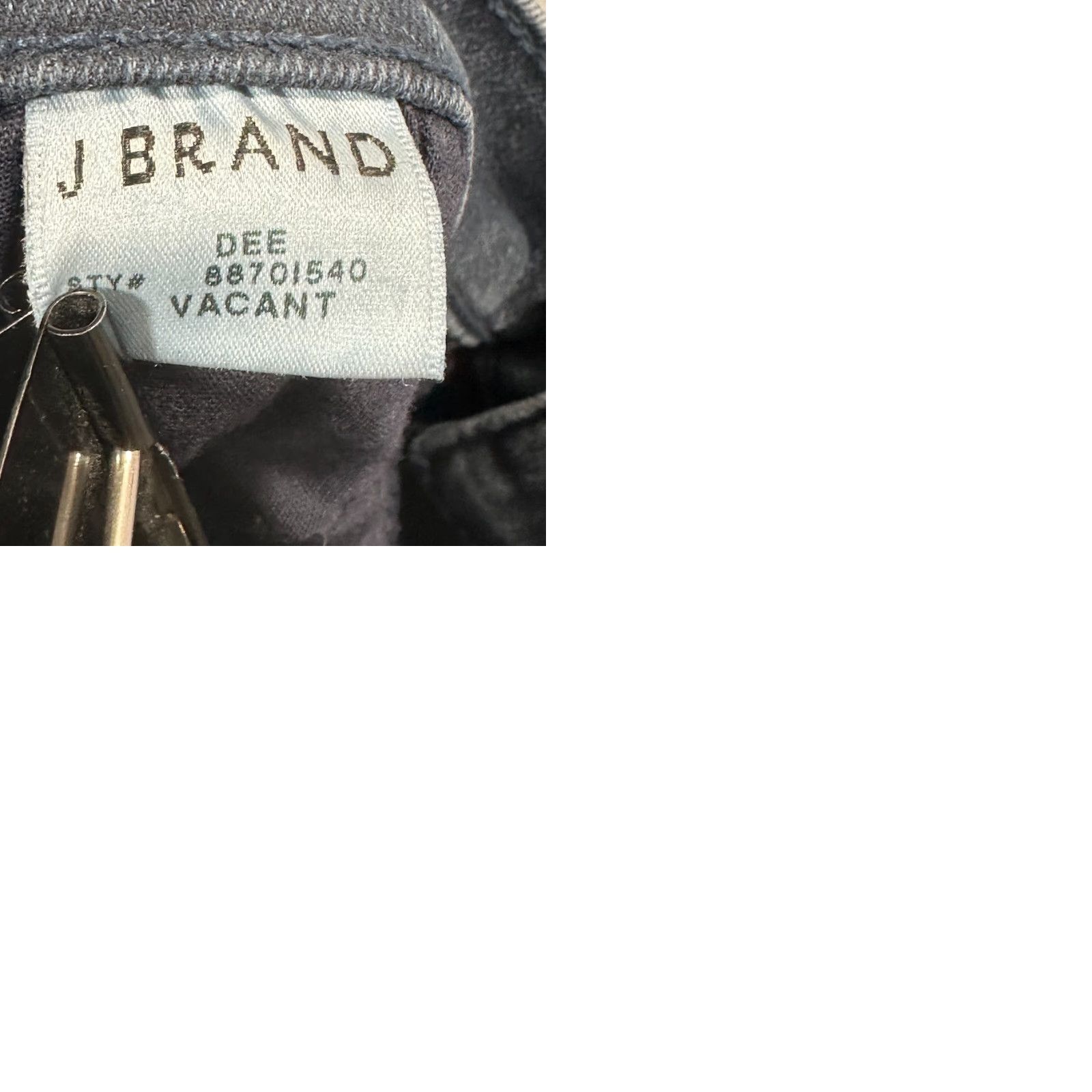 J Brand J Brand Jeans Women 24 Dee Moto Zipper Leg Skinny Cotton Stretch Dark Wash Cargo Jeans Size 42" / US 20 - 9 Thumbnail