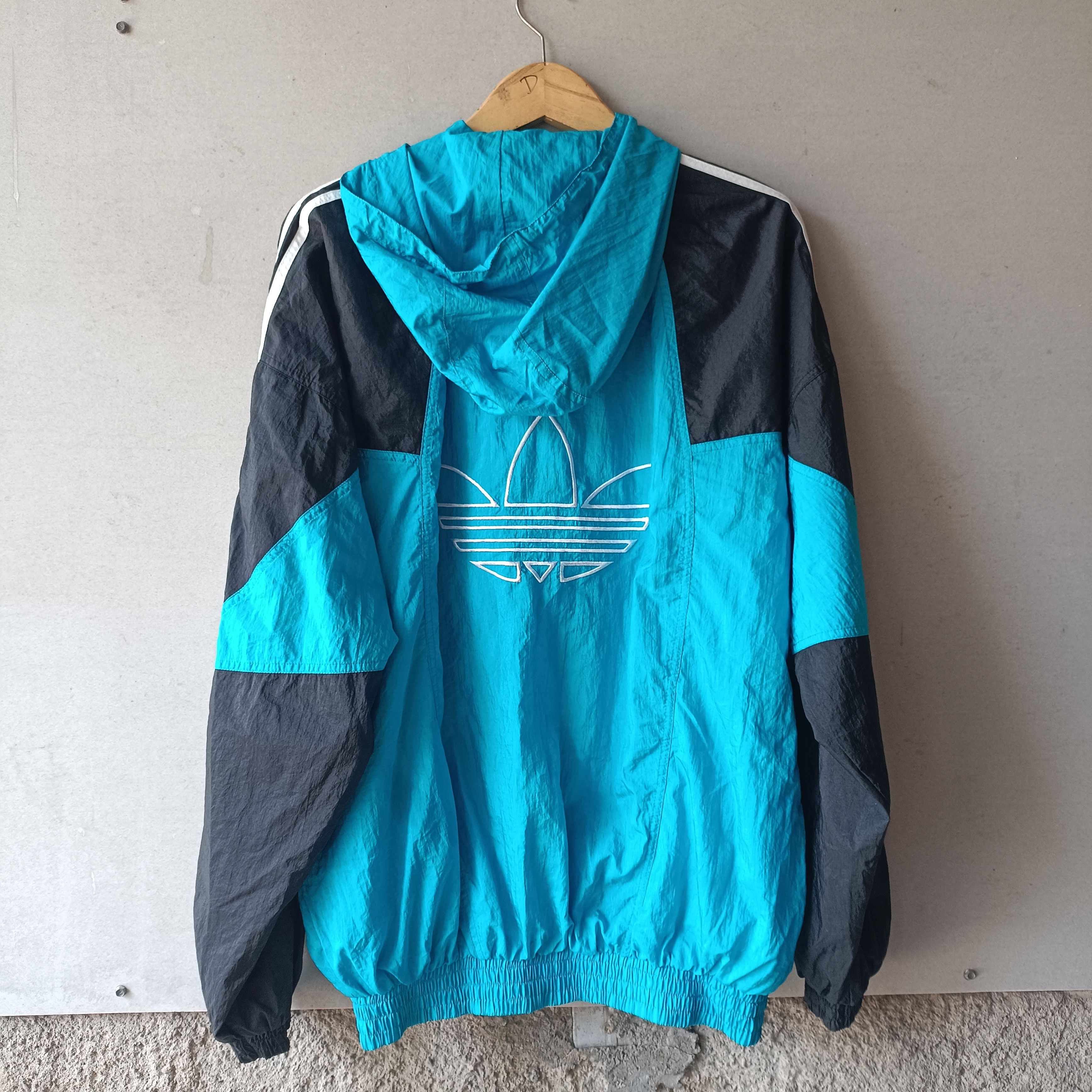 Adidas 1990s Adidas - Vintage Big Logo Three foil Size US L / EU 52-54 / 3 - 2 Thumbnail