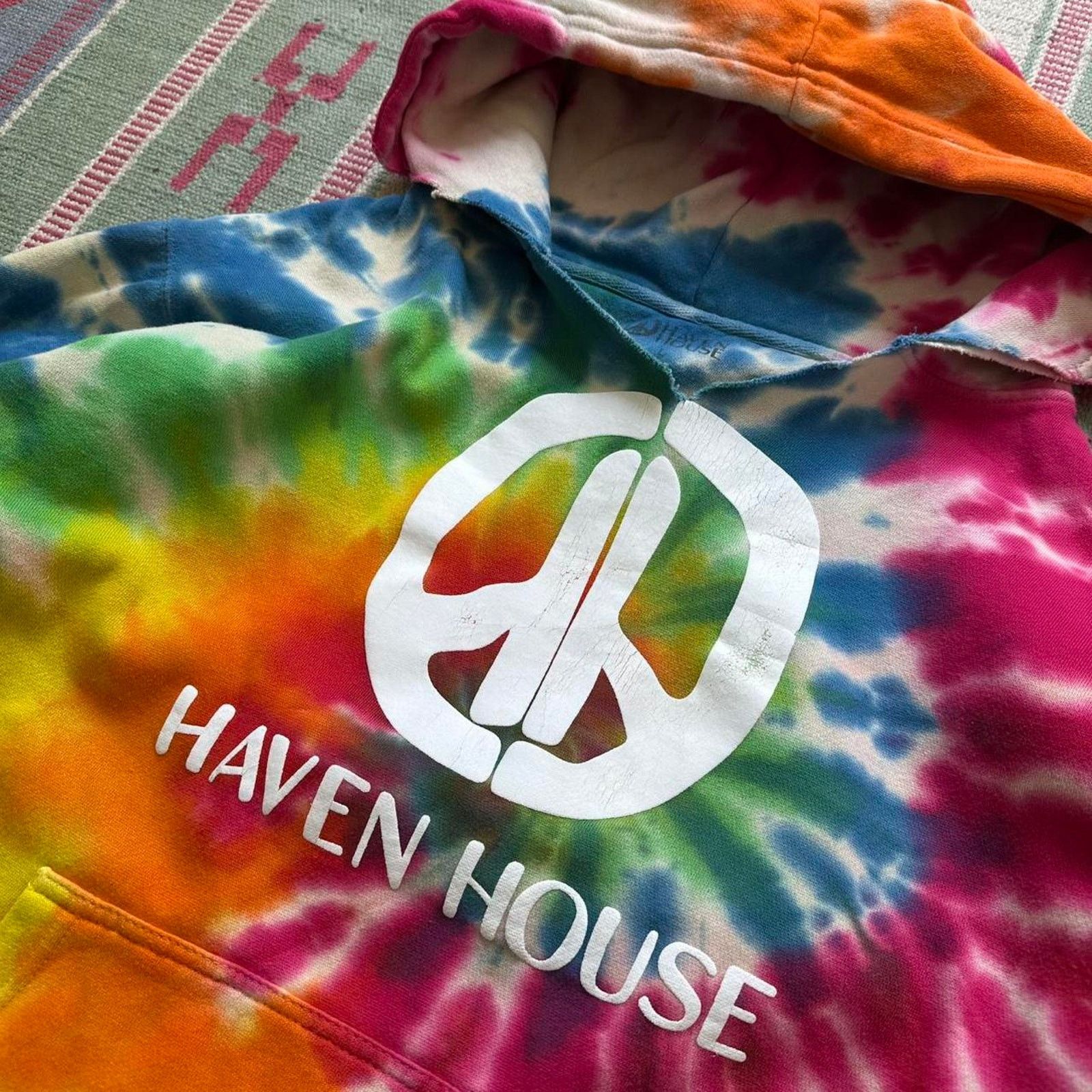 Other Haven House Los Angeles Tie Dye Peace Sweatshirt Hoodie Size US L / EU 52-54 / 3 - 4 Thumbnail