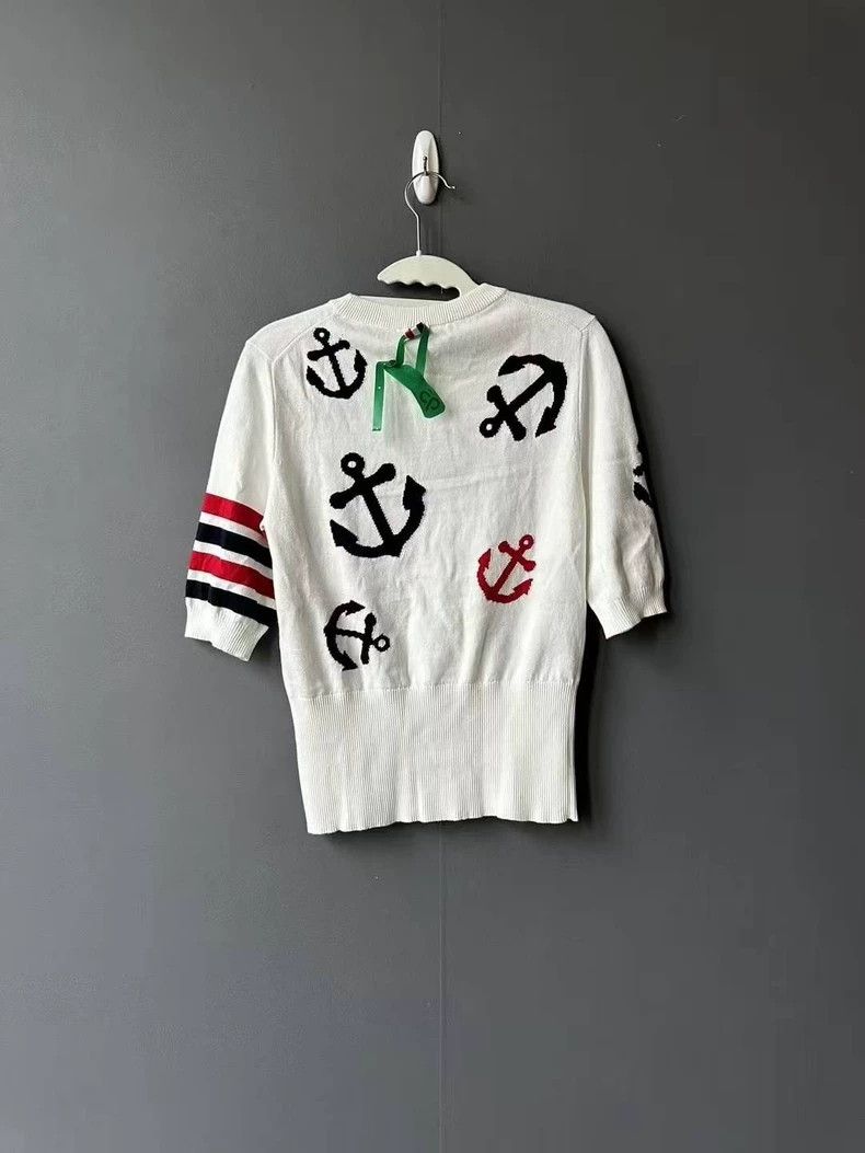Thom Browne Thom Browne Ship anchor knit short sleeves Size XS / US 0-2 / IT 36-38 - 2 Thumbnail
