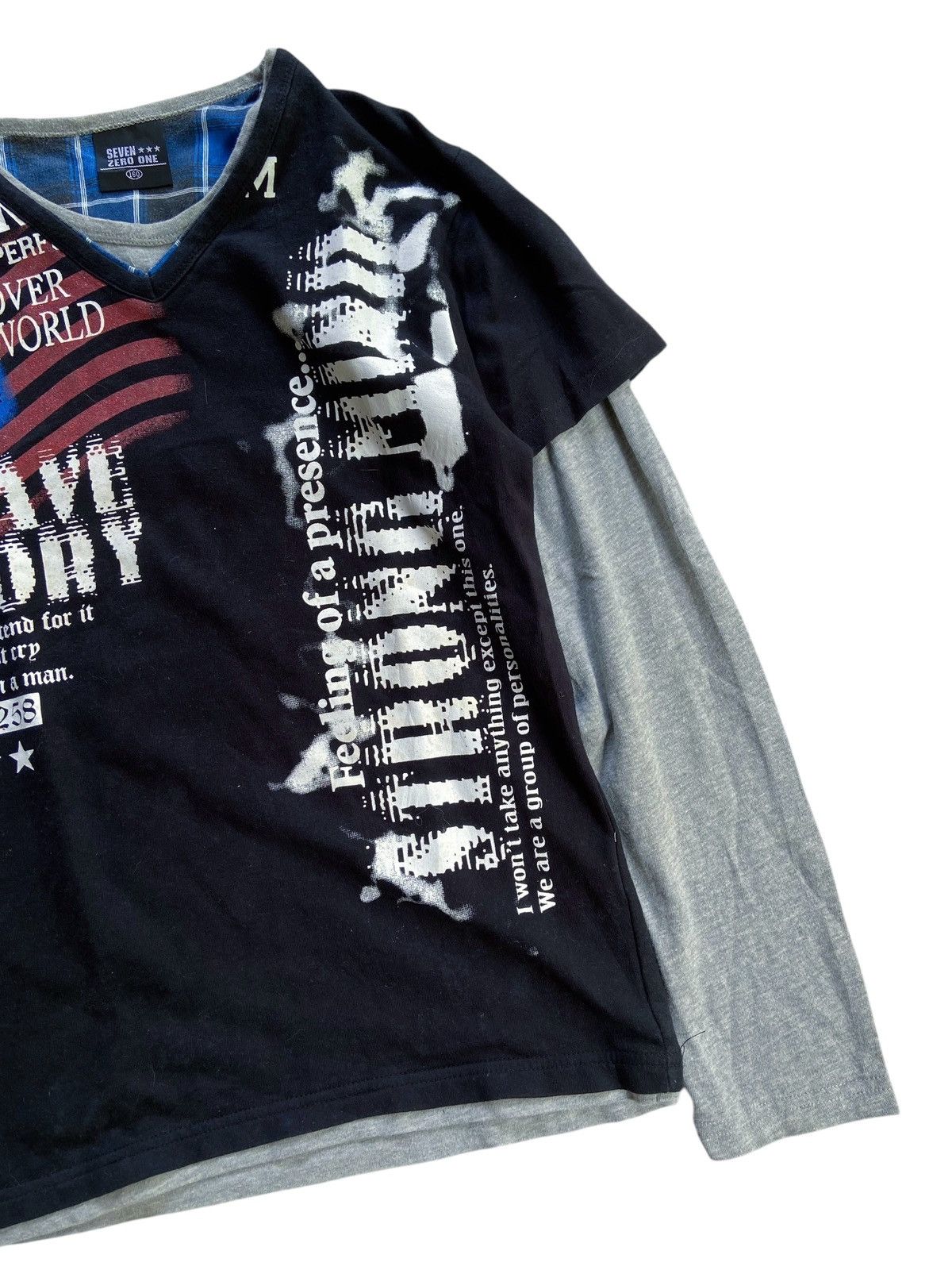Japanese Brand JAPANESE DOUBLE LAYER SEVEN ZERO POEM LONG SLEEVE Size US S / EU 44-46 / 1 - 4 Thumbnail